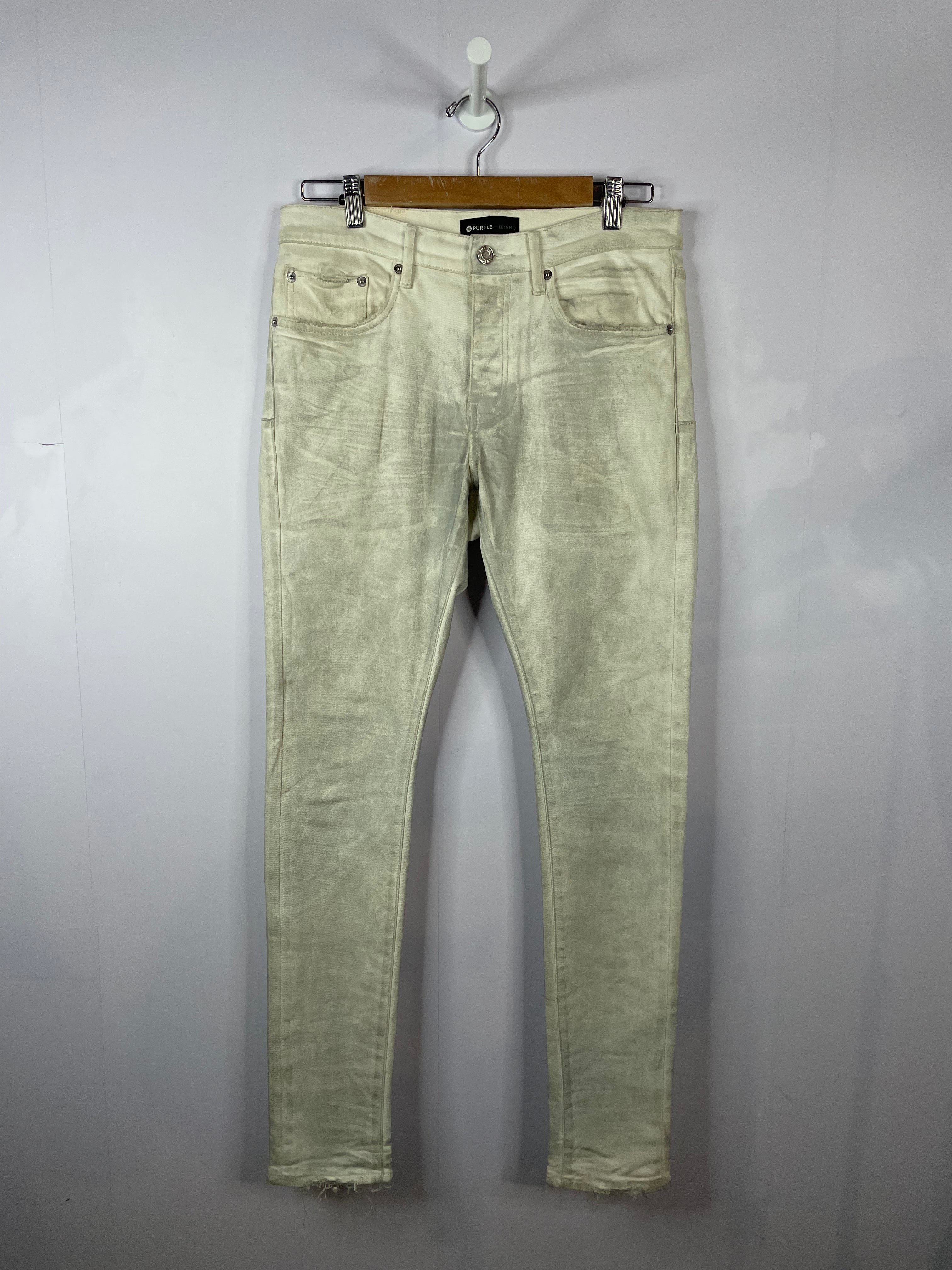 Purple Brand White & Grey Jeans