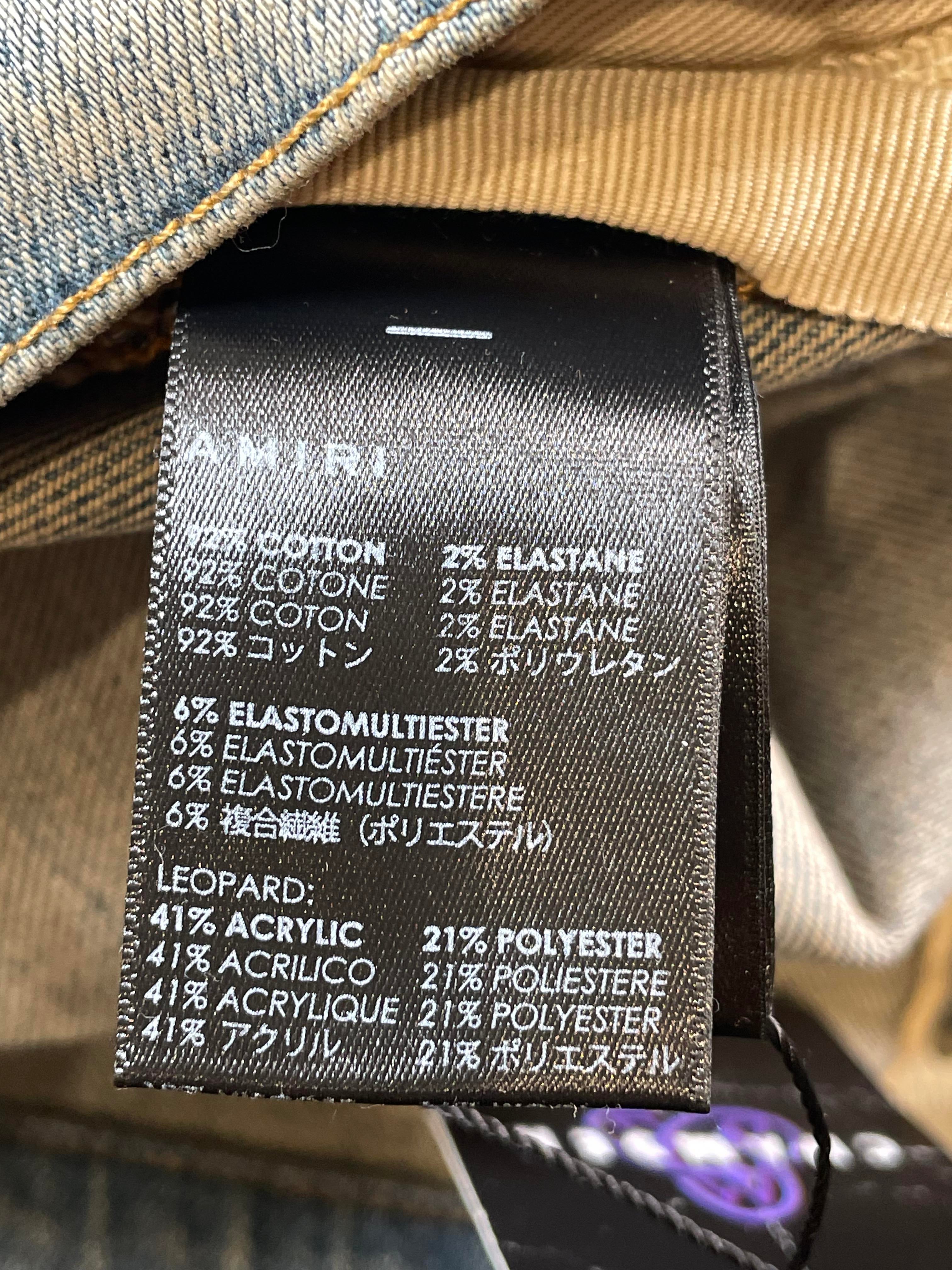 Amiri Patchwork Light Wash Jeans