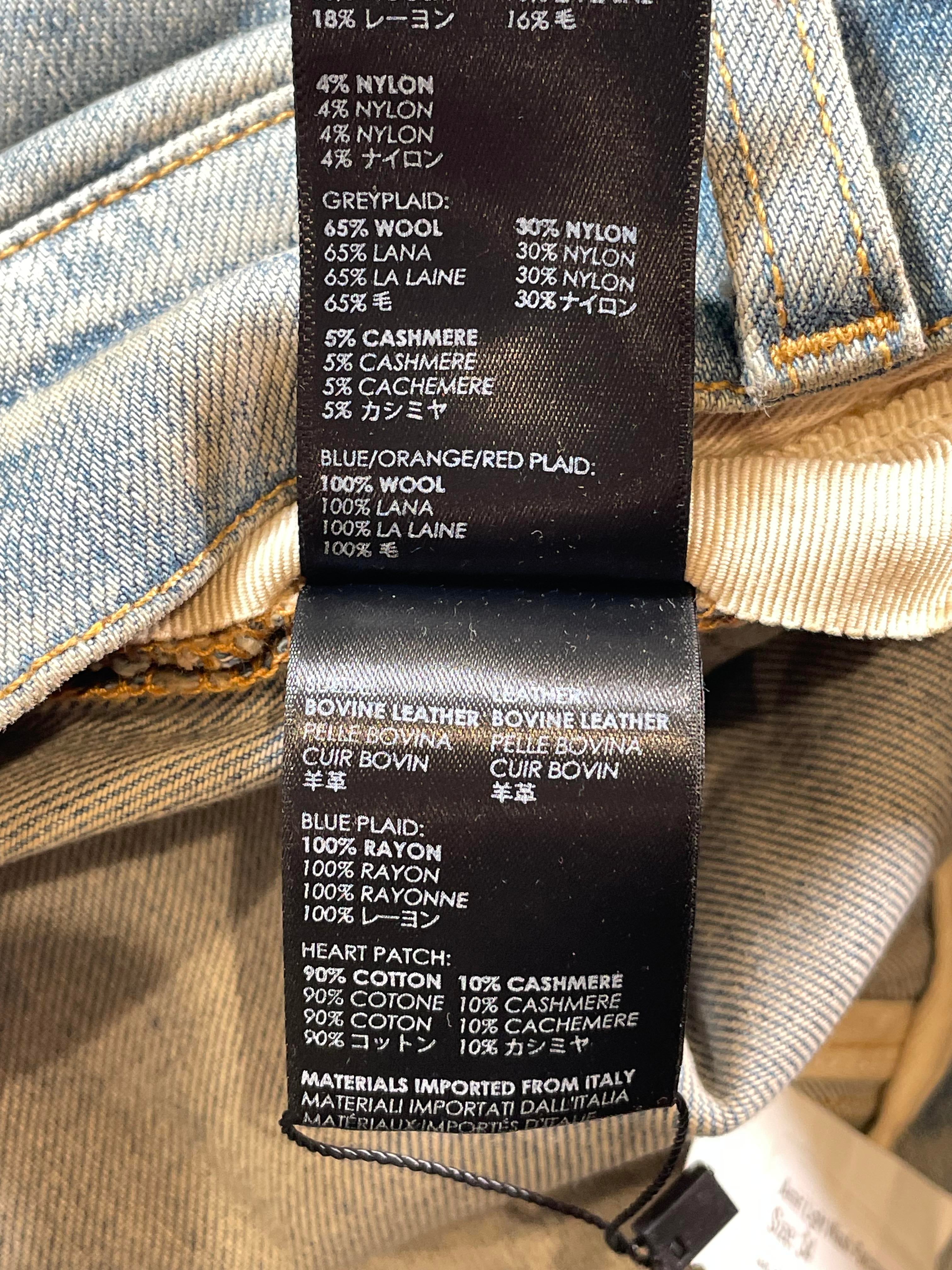 Amiri Patchwork Light Wash Jeans