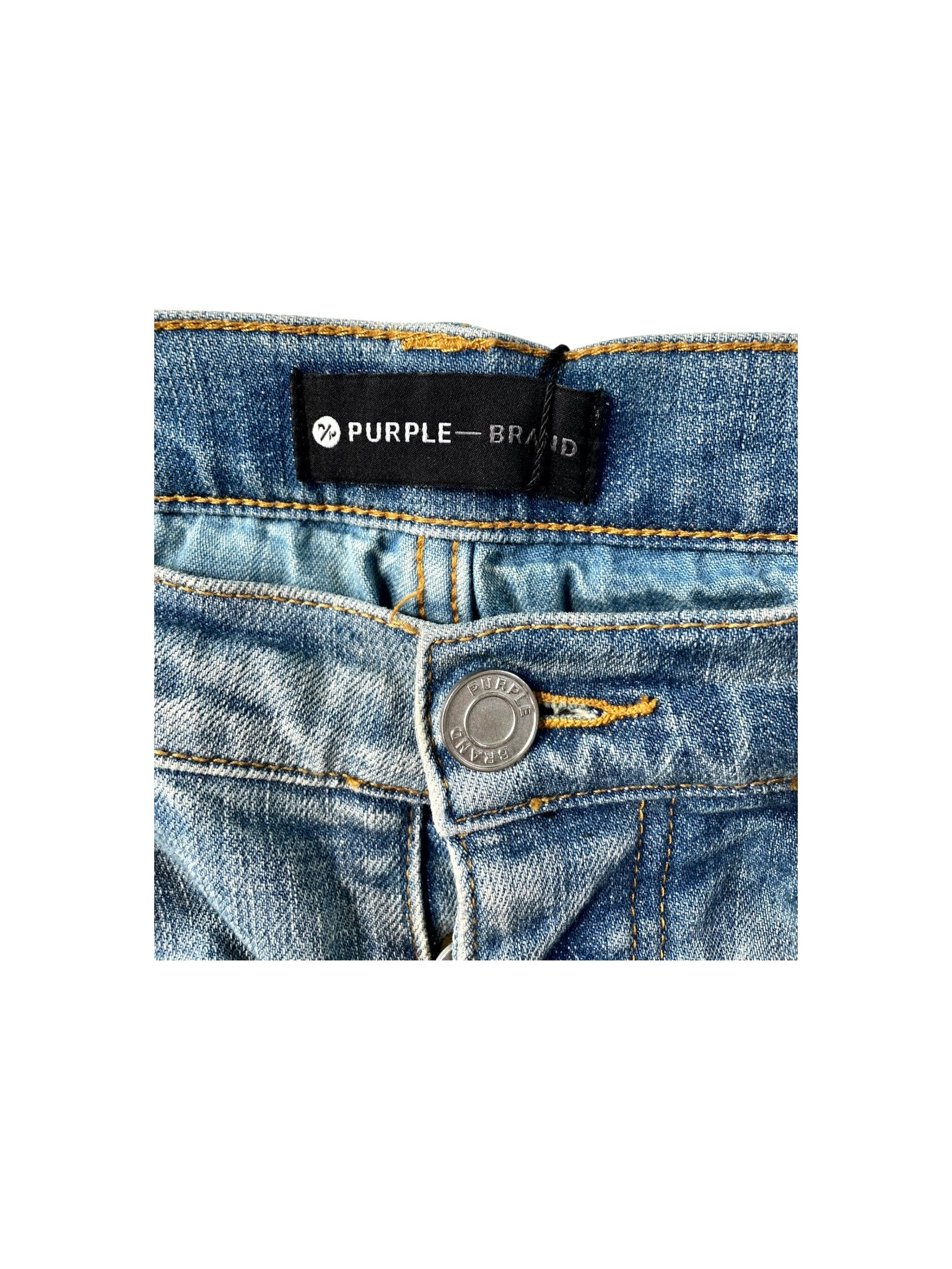 Purple Brand Distressed Light Wash Jeans