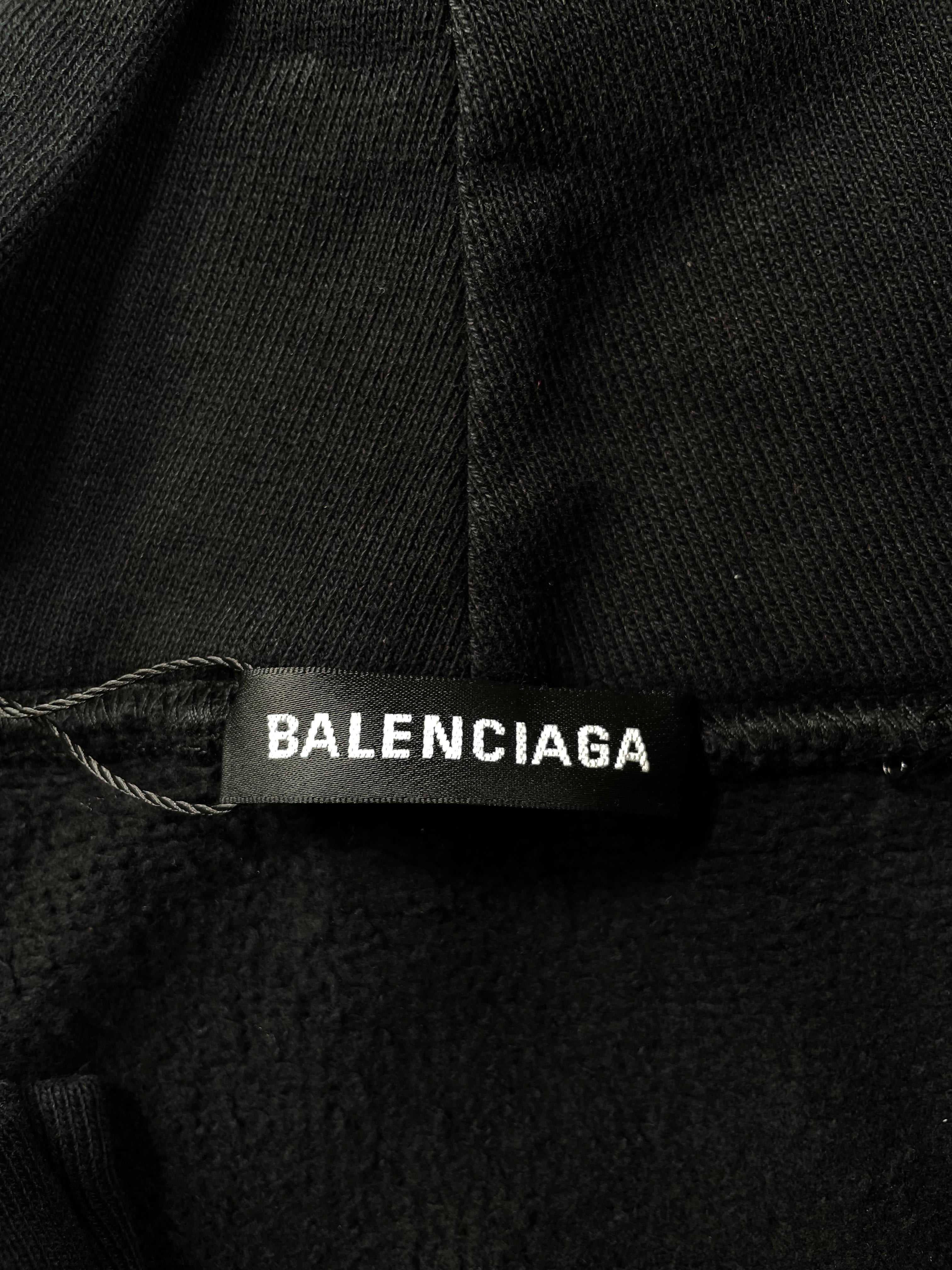Balenciaga Speed Hunters Black Zip Up Hoodie