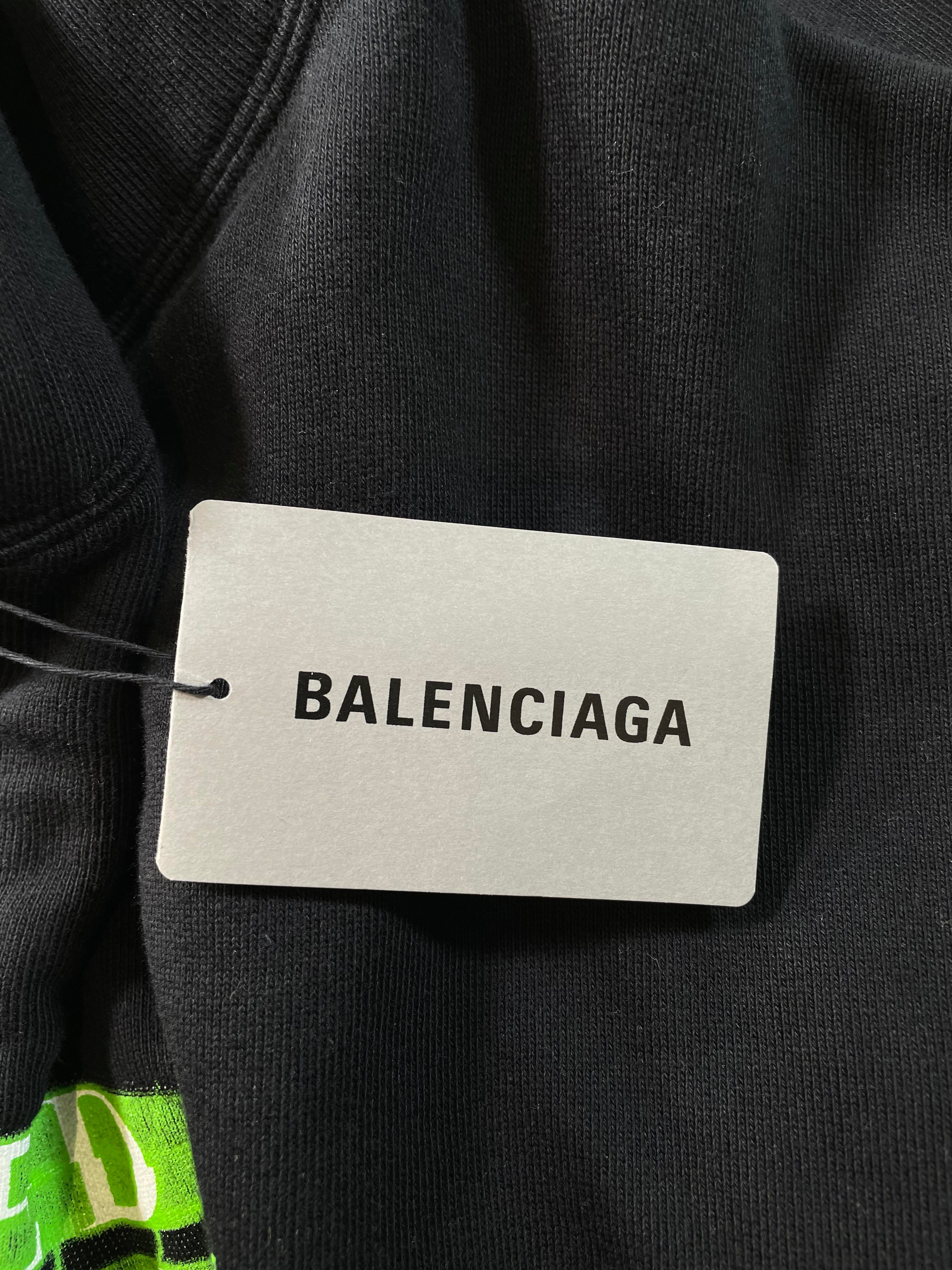 Balenciaga Speed Hunters Black Zip Up Hoodie