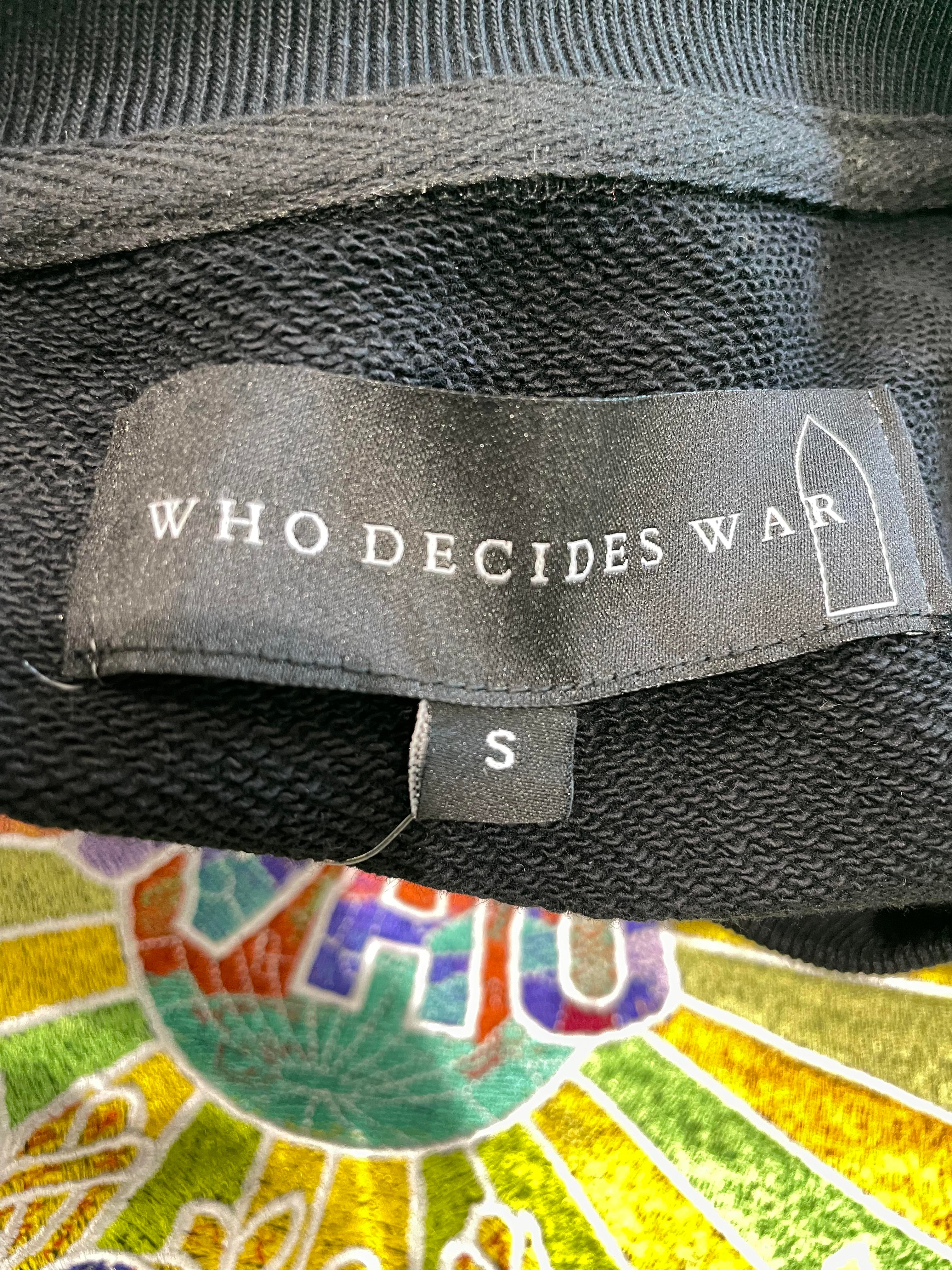 Who Decides War 'Endearment' Black Crewneck Sweater