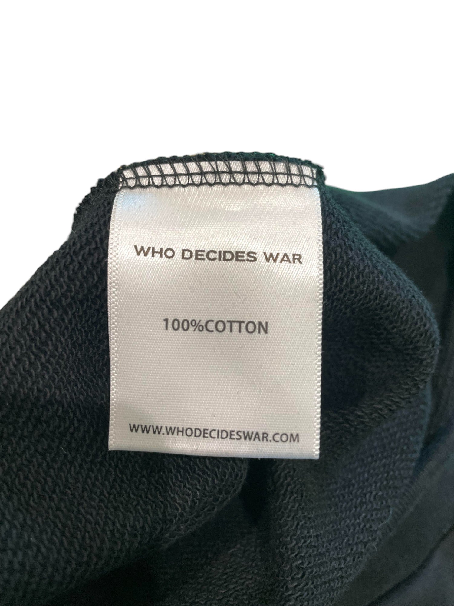 Who Decides War 'Endearment' Black Crewneck Sweater