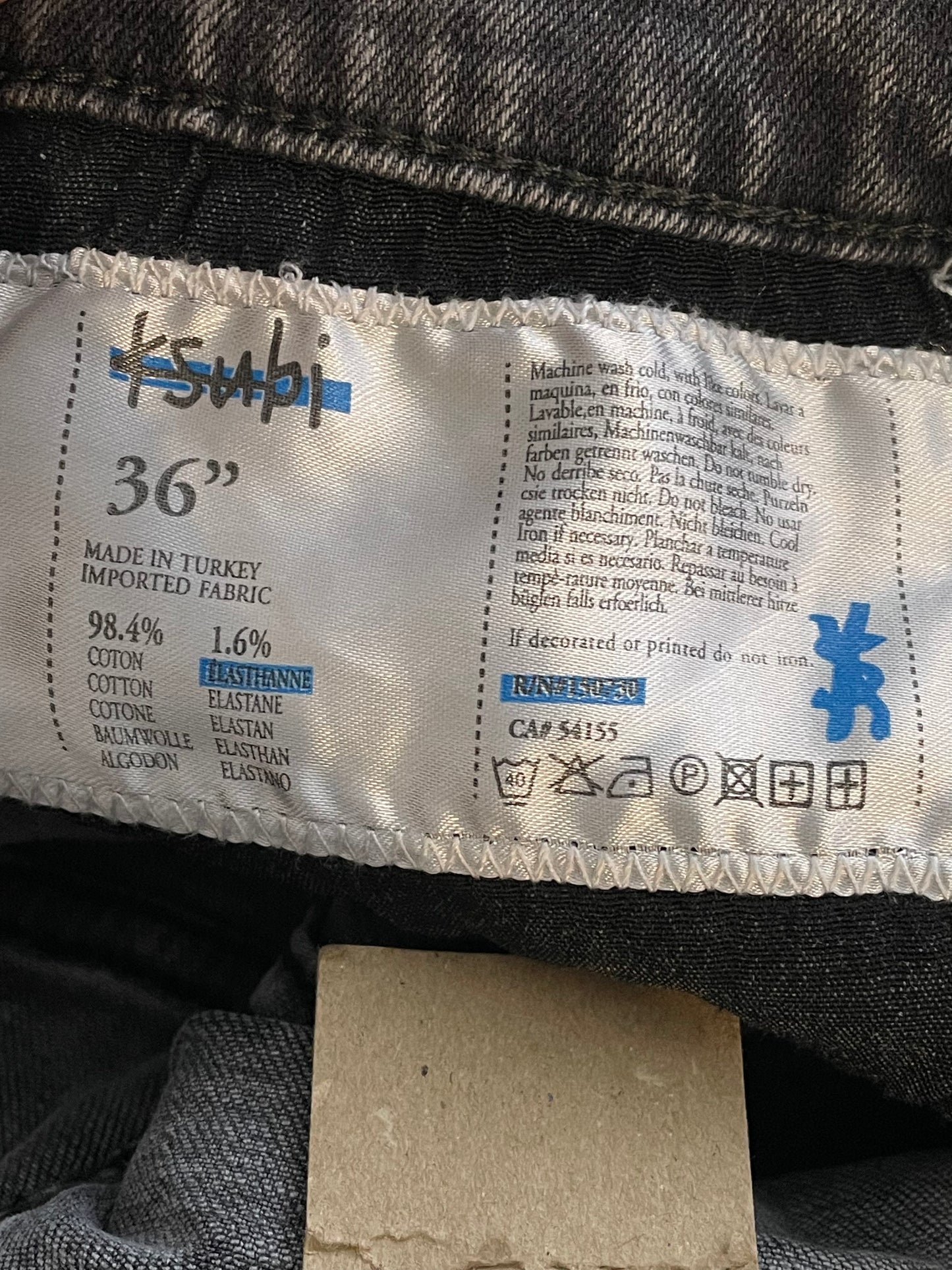 Ksubi Ripped Light Wash Grey Jeans