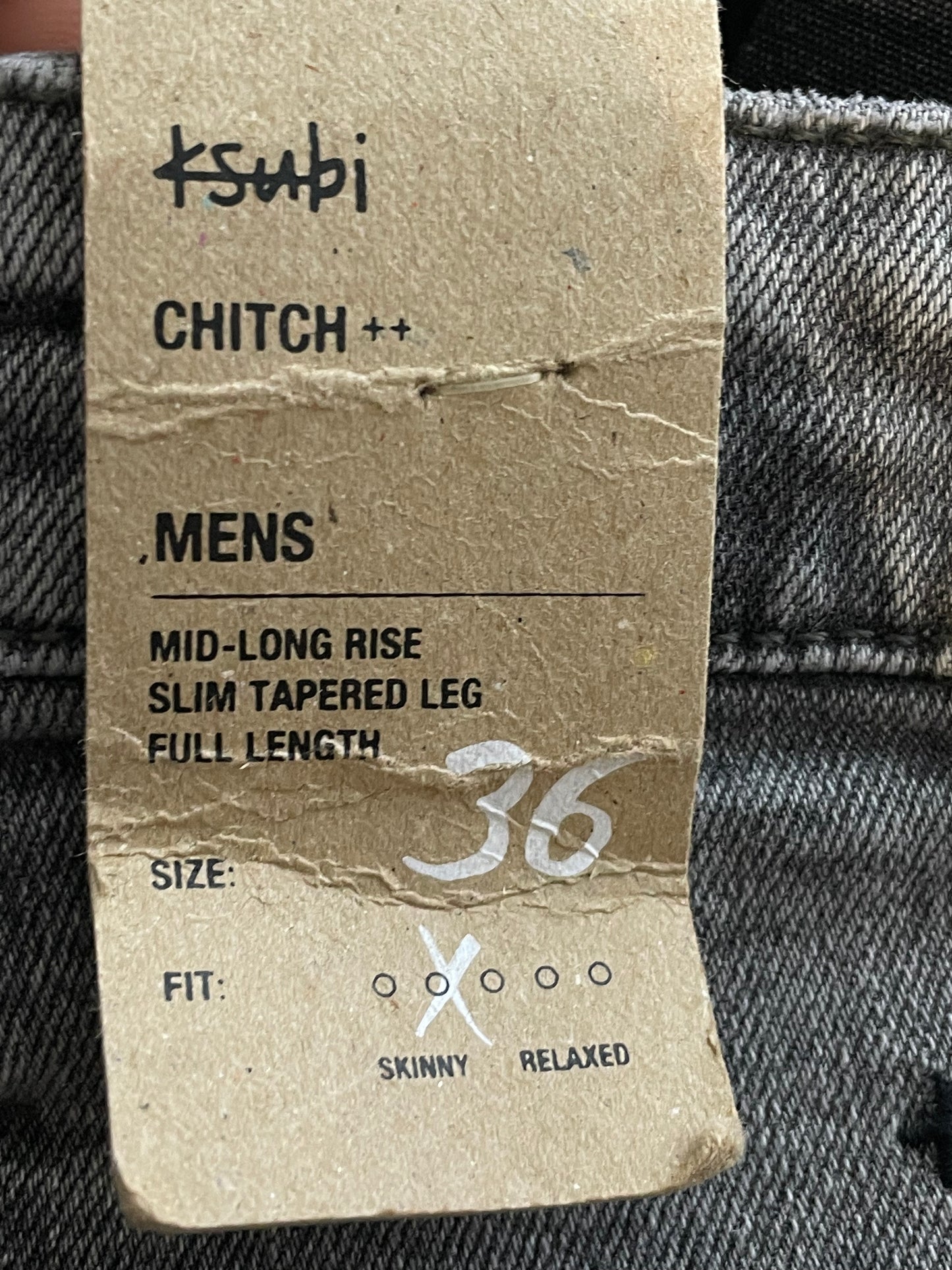 Ksubi Ripped Light Wash Grey Jeans
