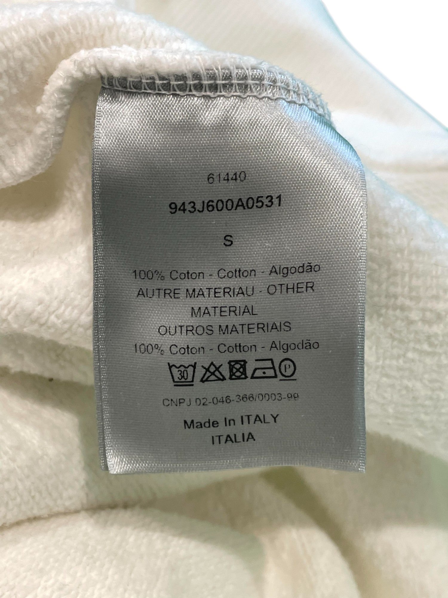 Dior CD Logo Hoodie White