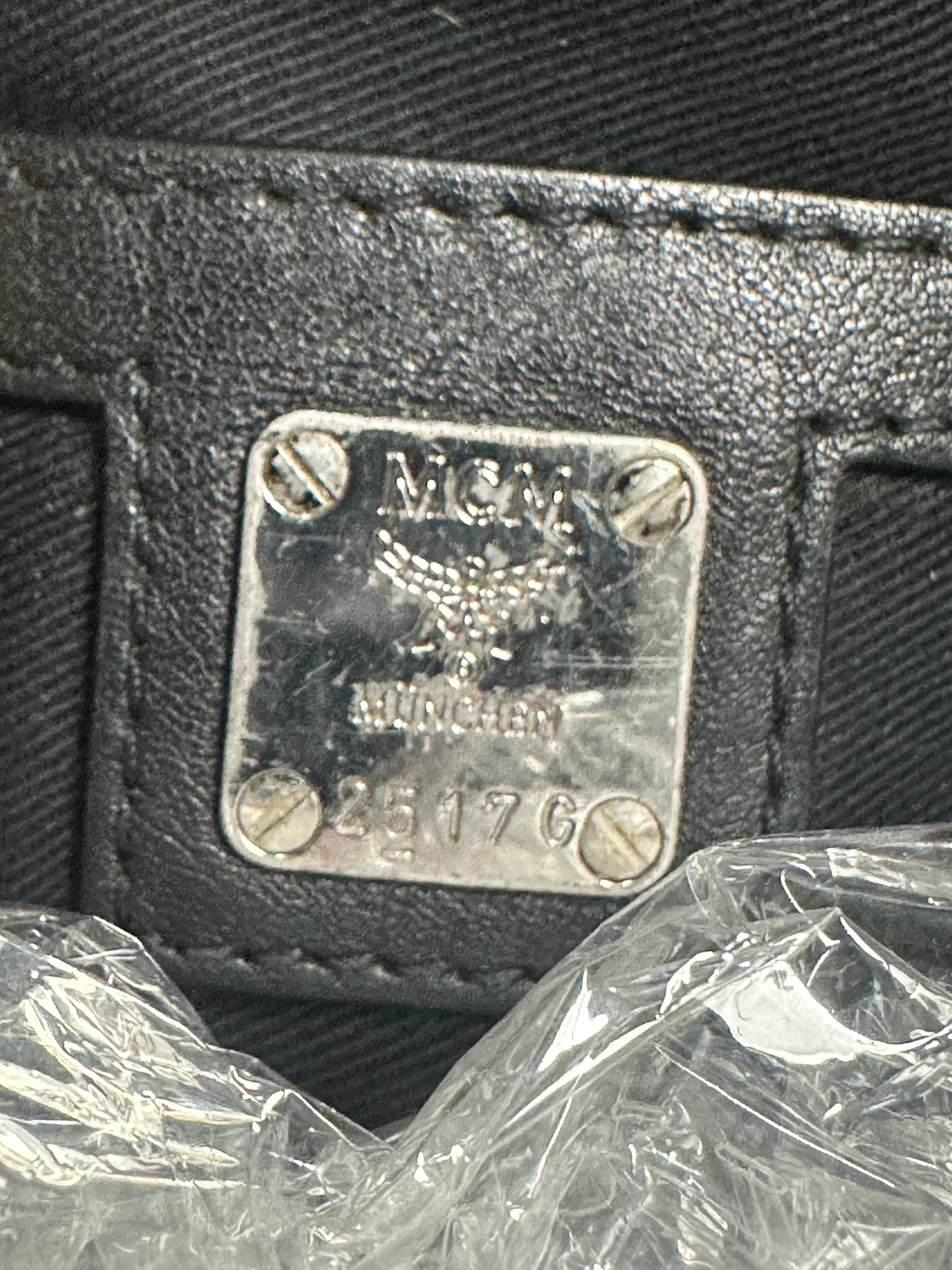 MCM Waist Bag Black Used OS