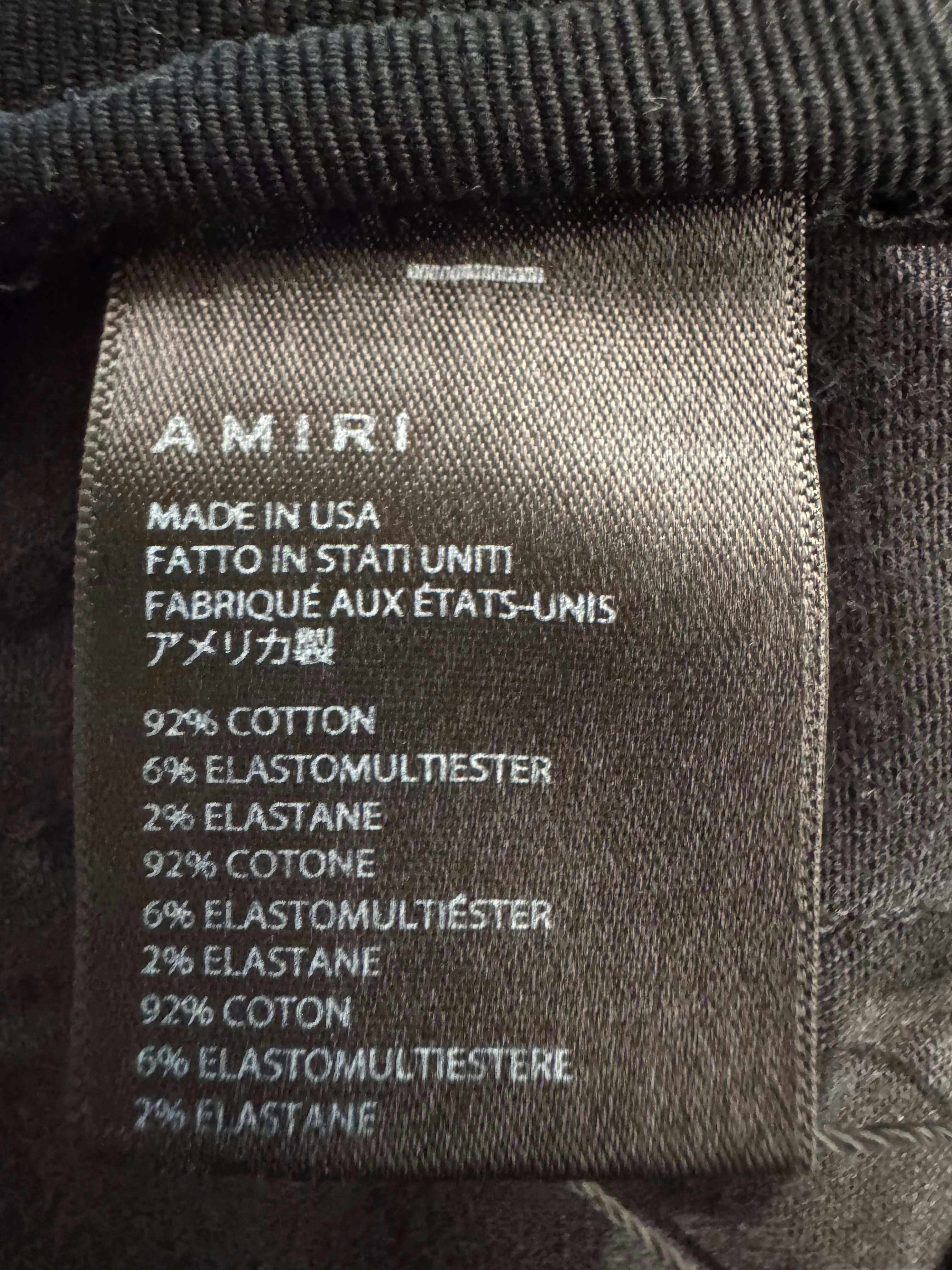 Amiri MX2 Black Patch Black Jeans