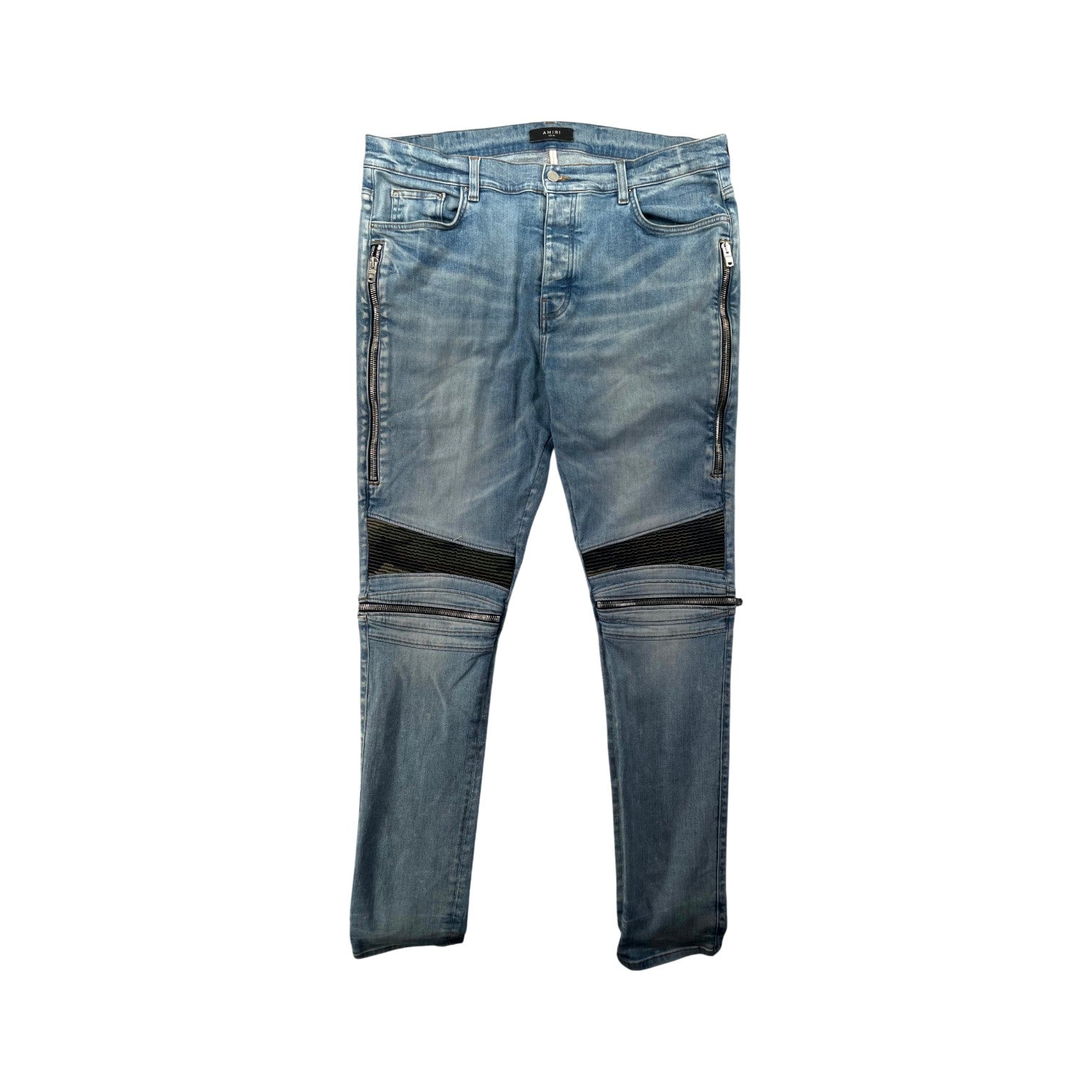 Amiri "MX2" Camo Light Wash Jeans