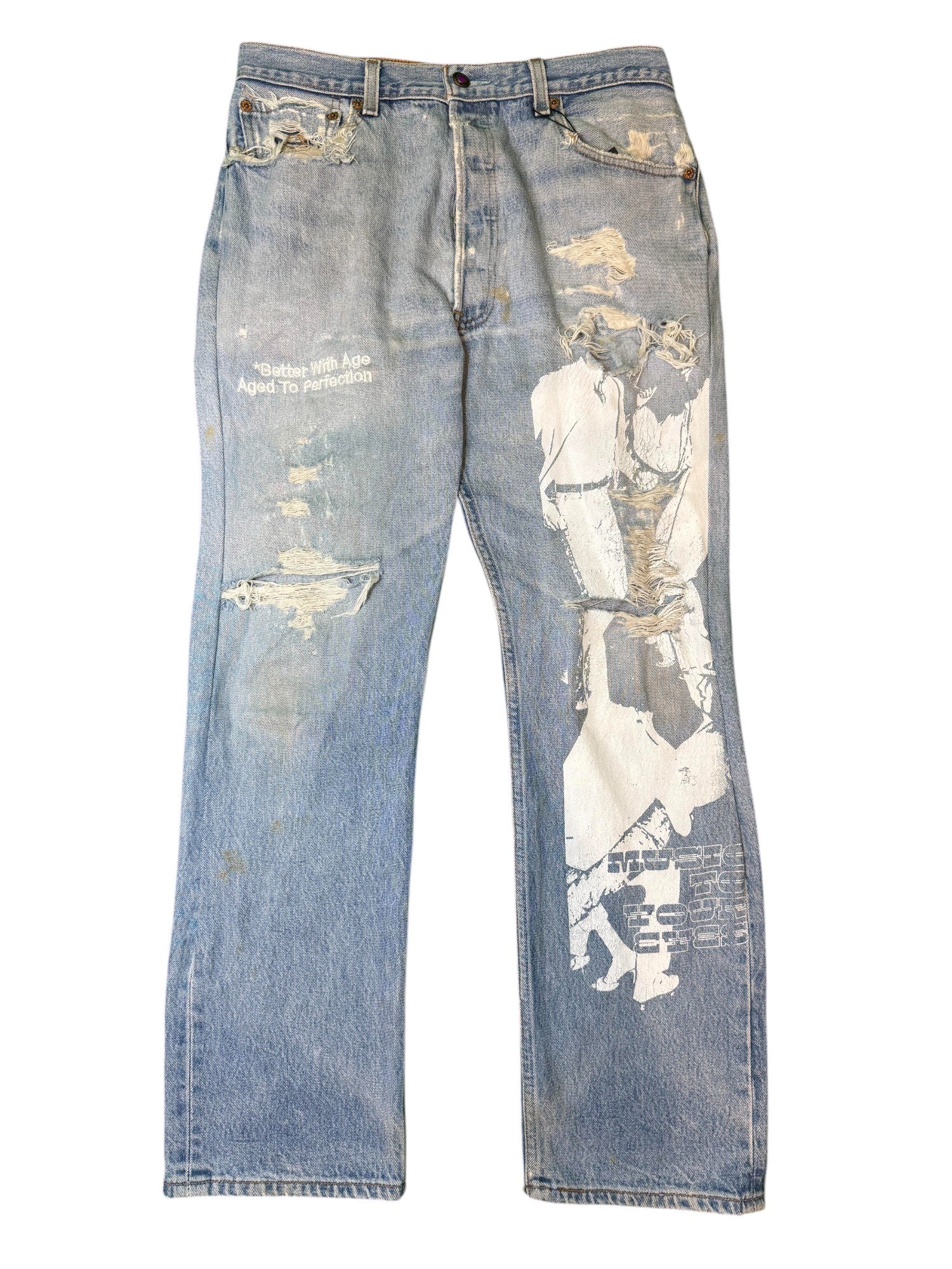 Better With Age "Music To Your Eyes" Blue Denim Jeans