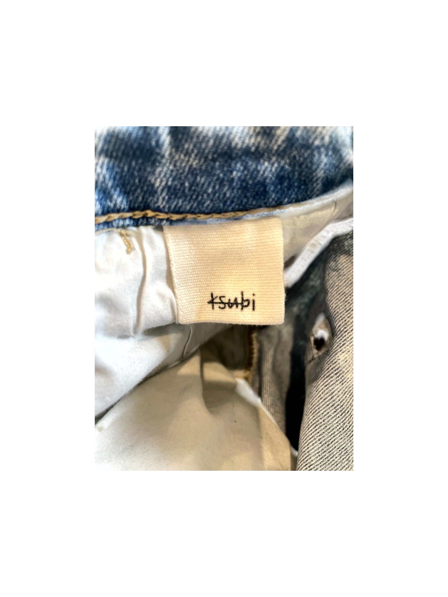Ksubi Light Wash & Red Jeans