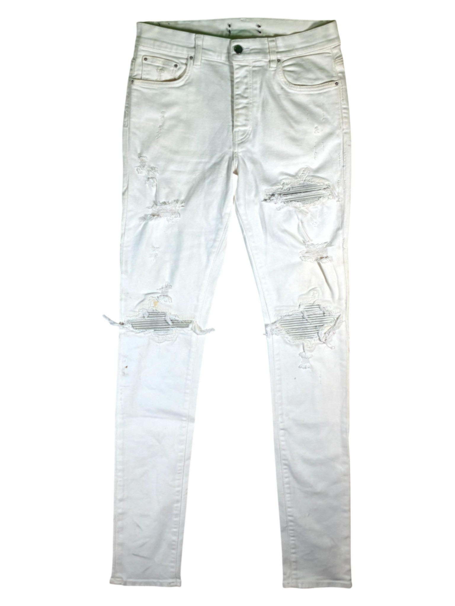Amiri MX1 Patch White Jeans