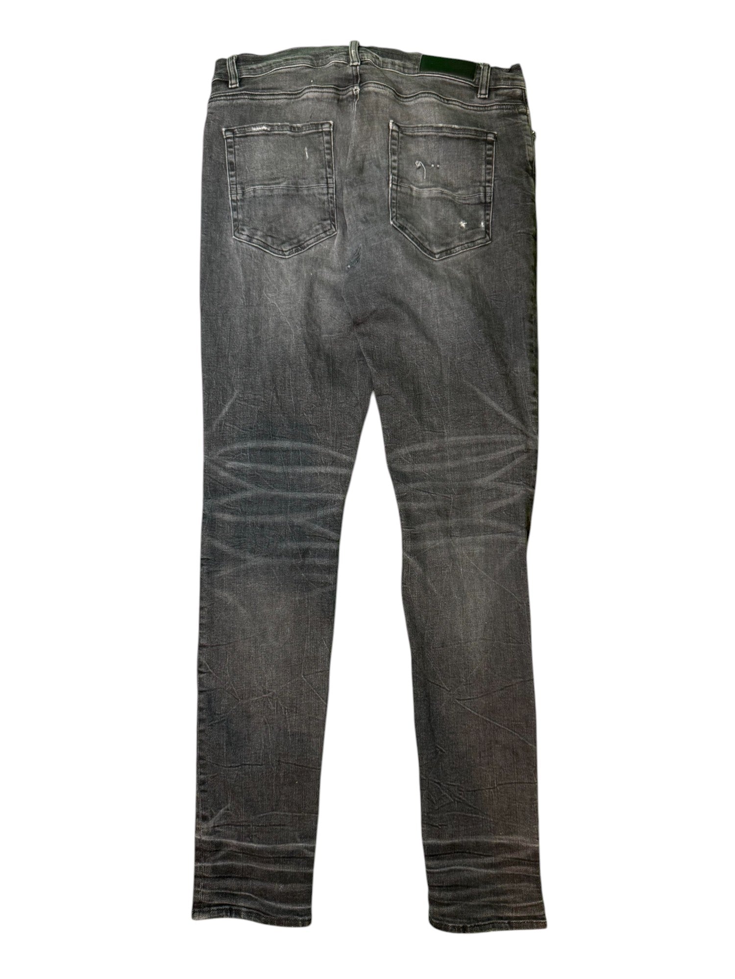 Amiri MX1 Grey Bandana Patch Black Jeans