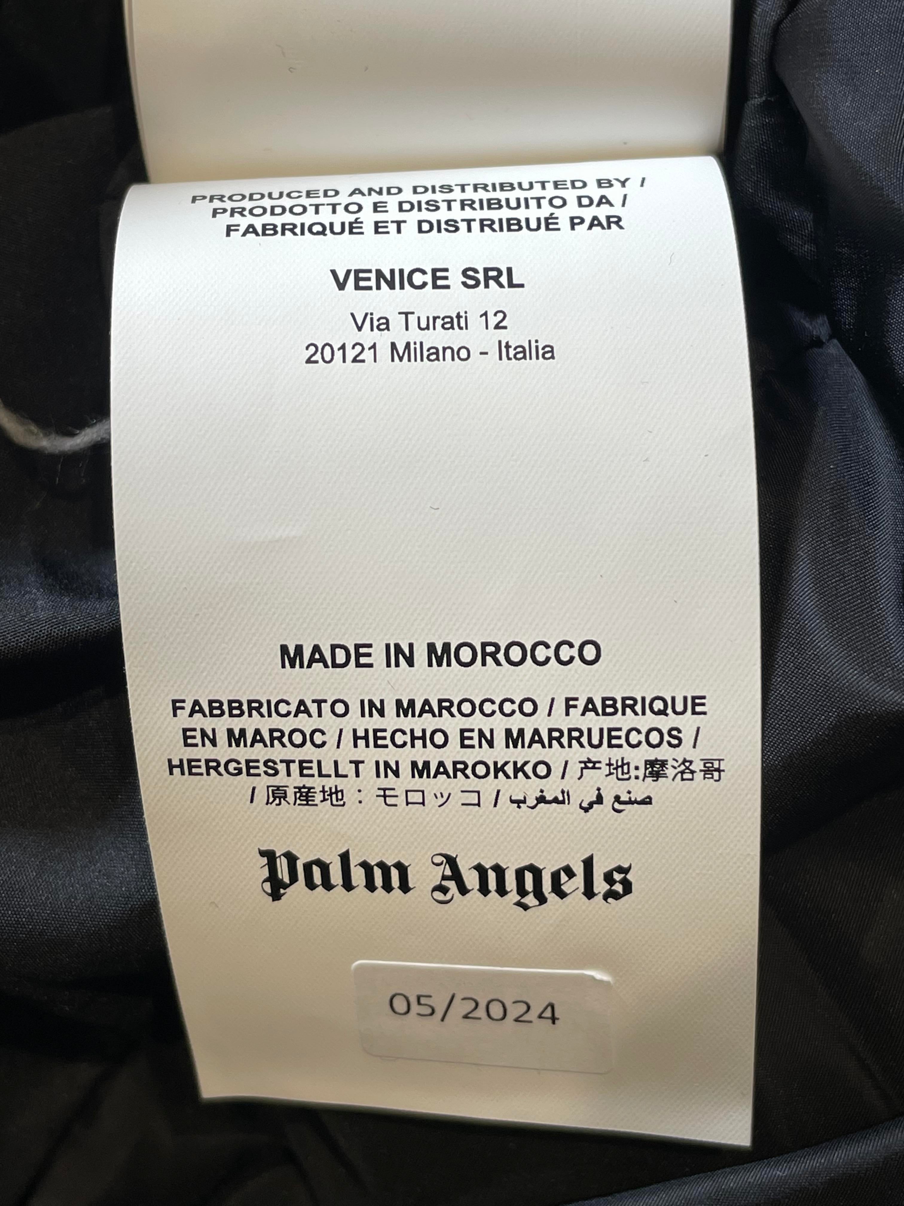 Palm Angels Black & Cream Jacket