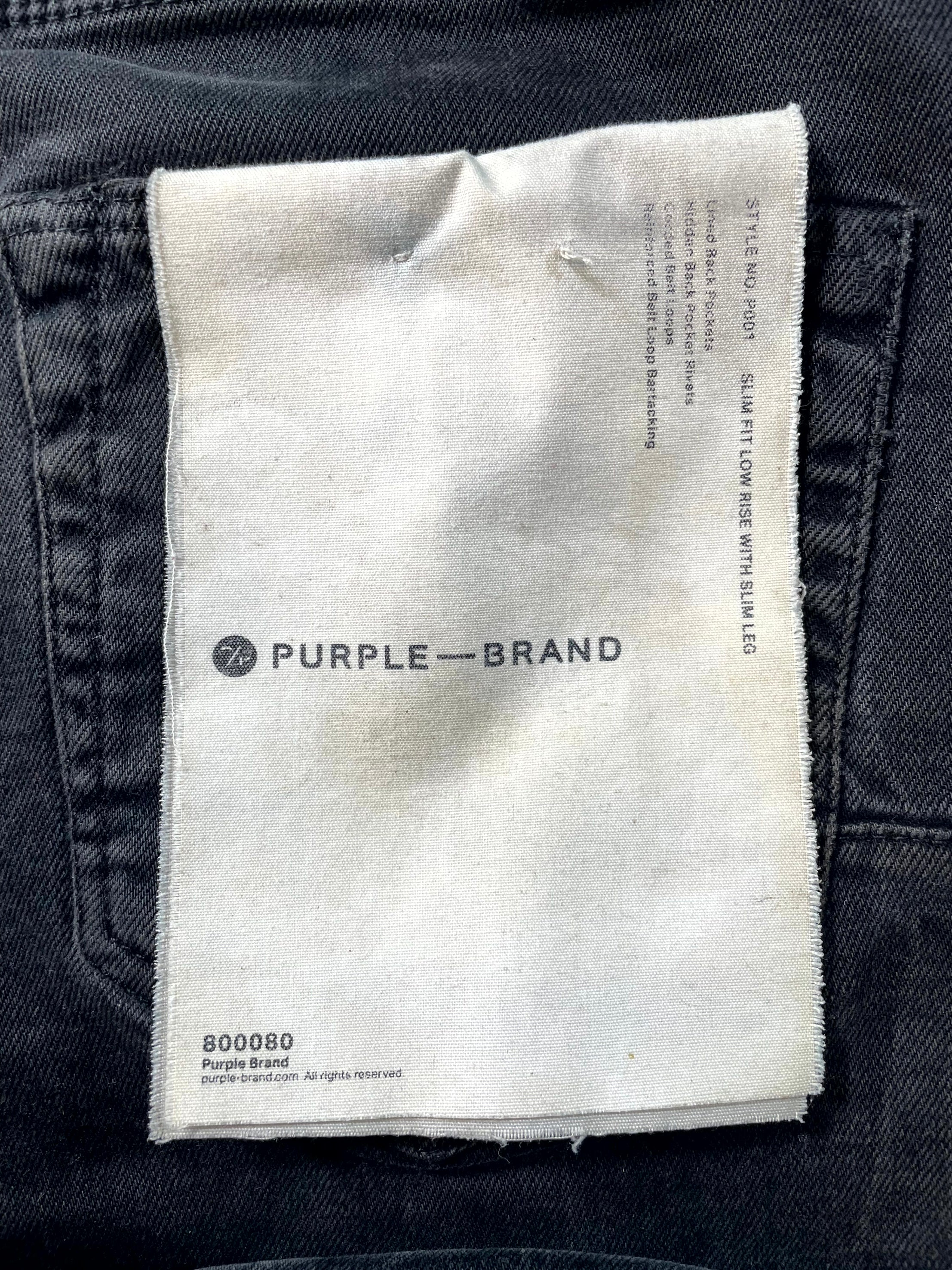 Purple Brand Black Jeans