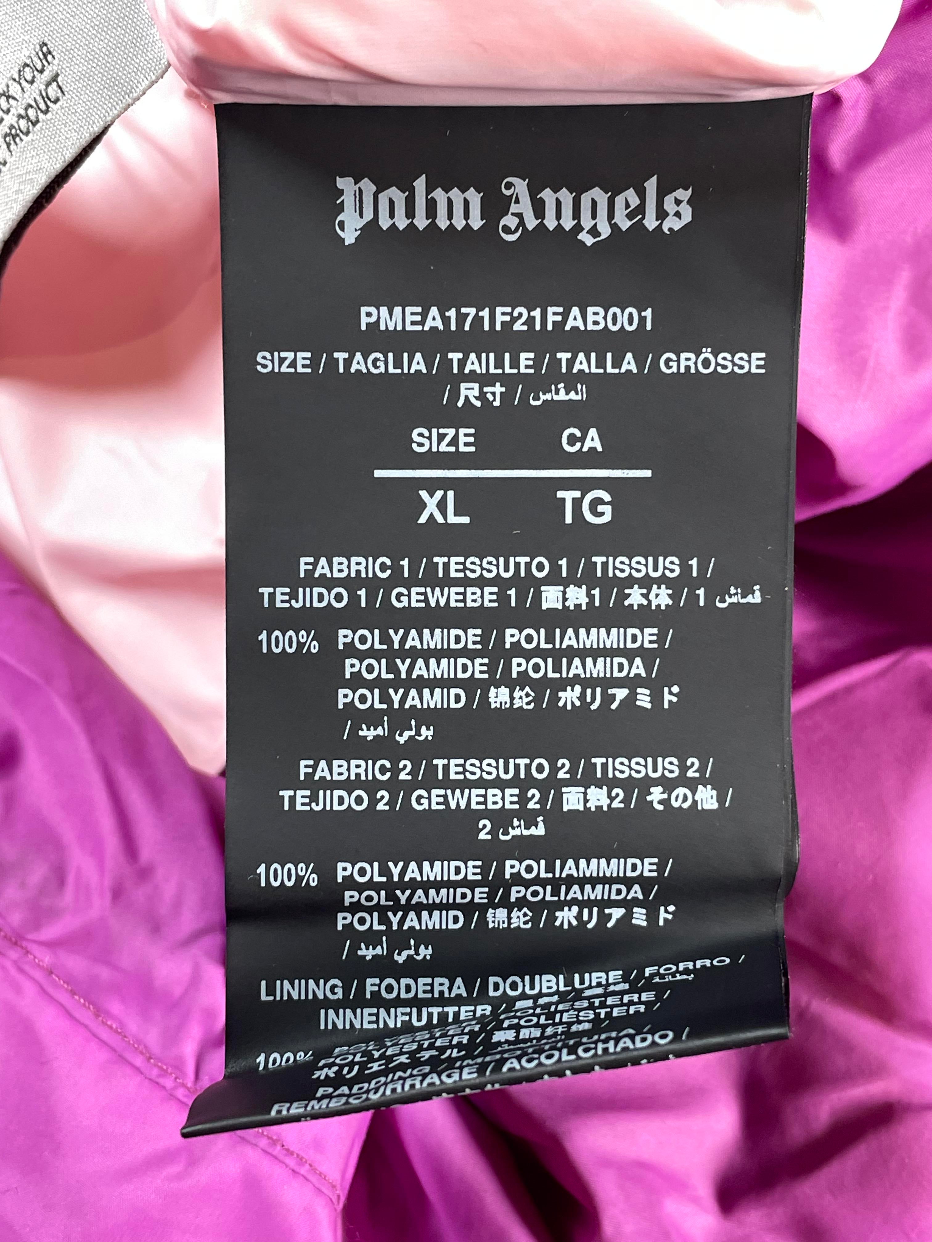 Palm Angels Patch Logo Tibb Down Gillet Purple Puffer Vest