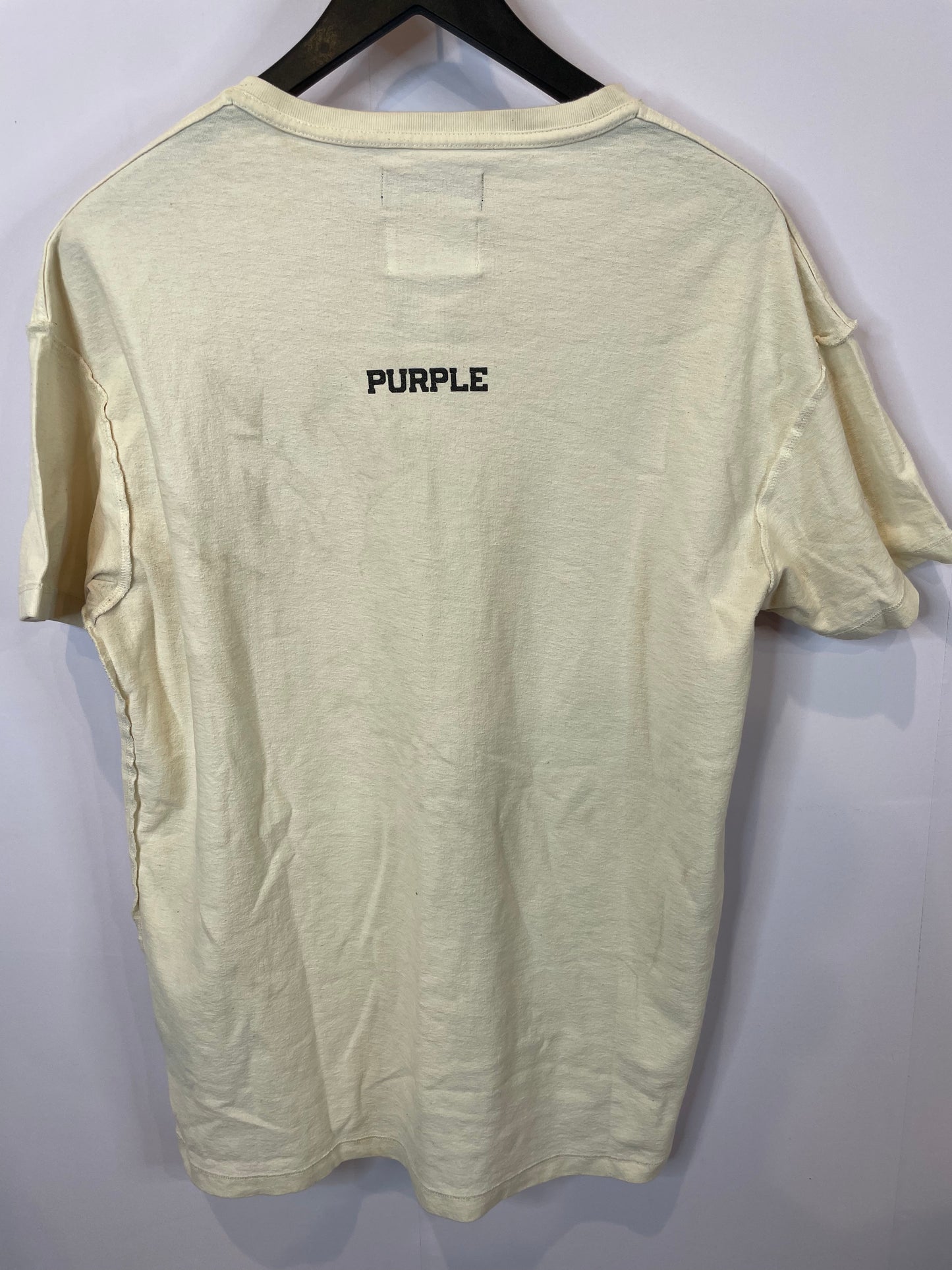 Purple Tee Cream Rose Used Medium