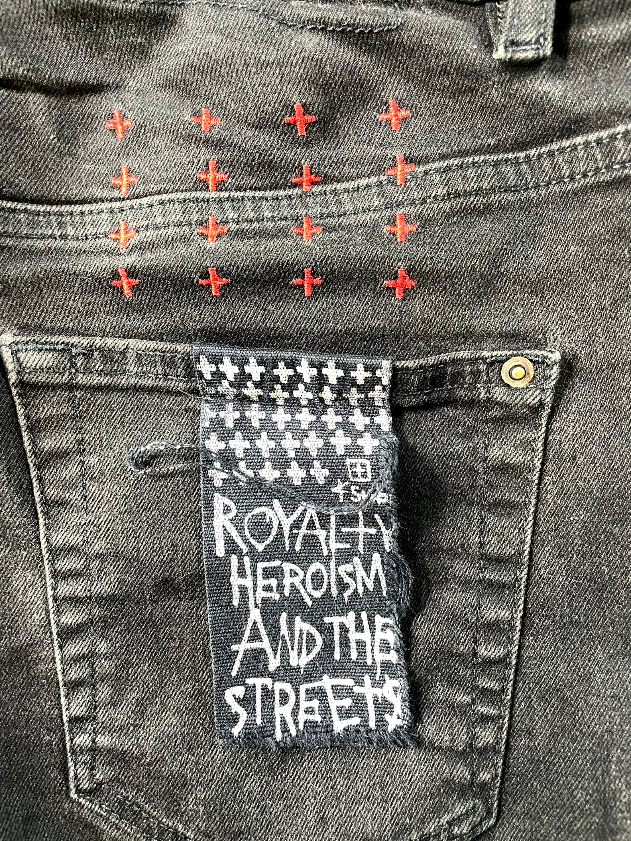 Ksubi Black & Red Jeans