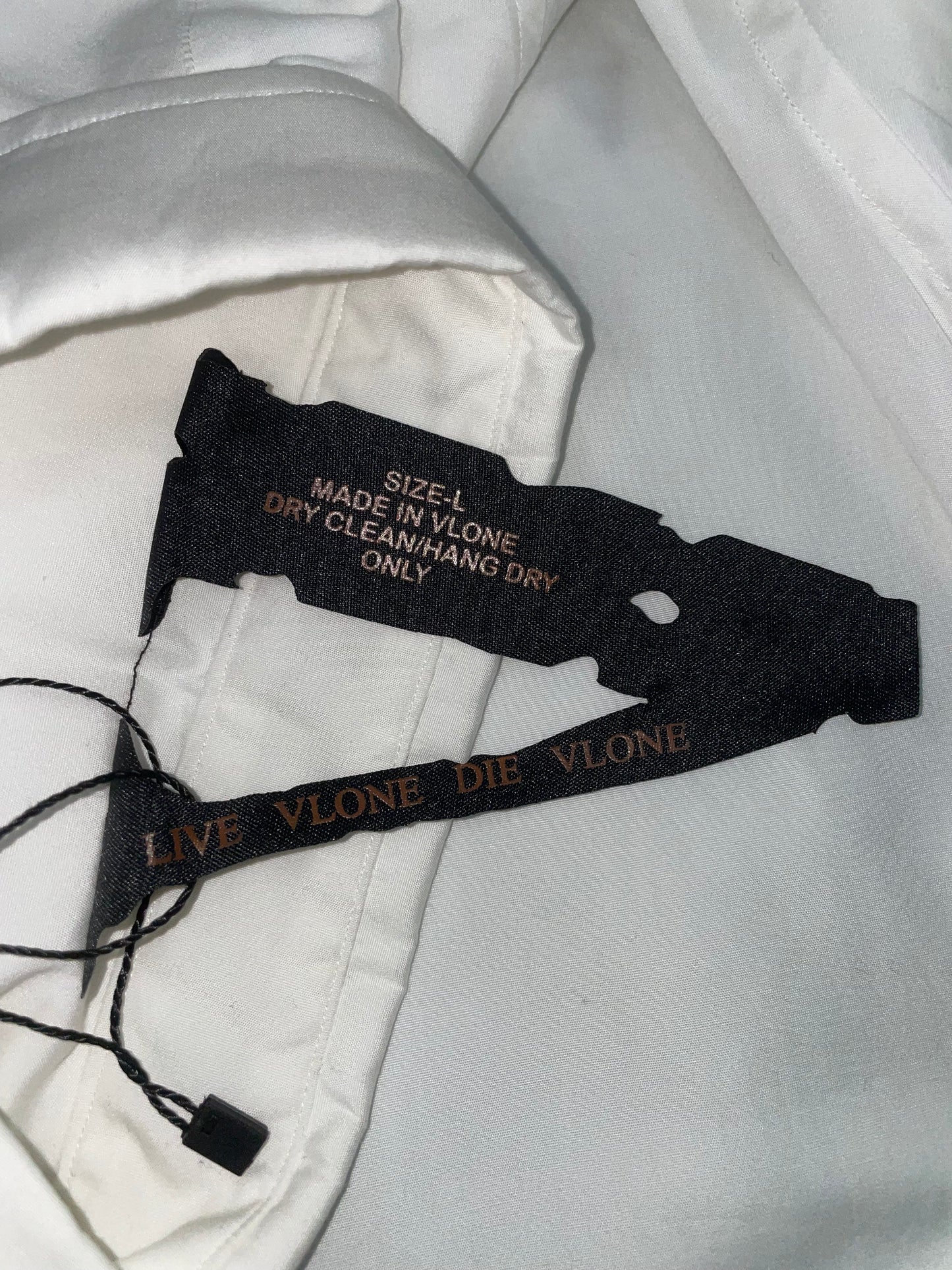 Vlone Button Up White Shirt