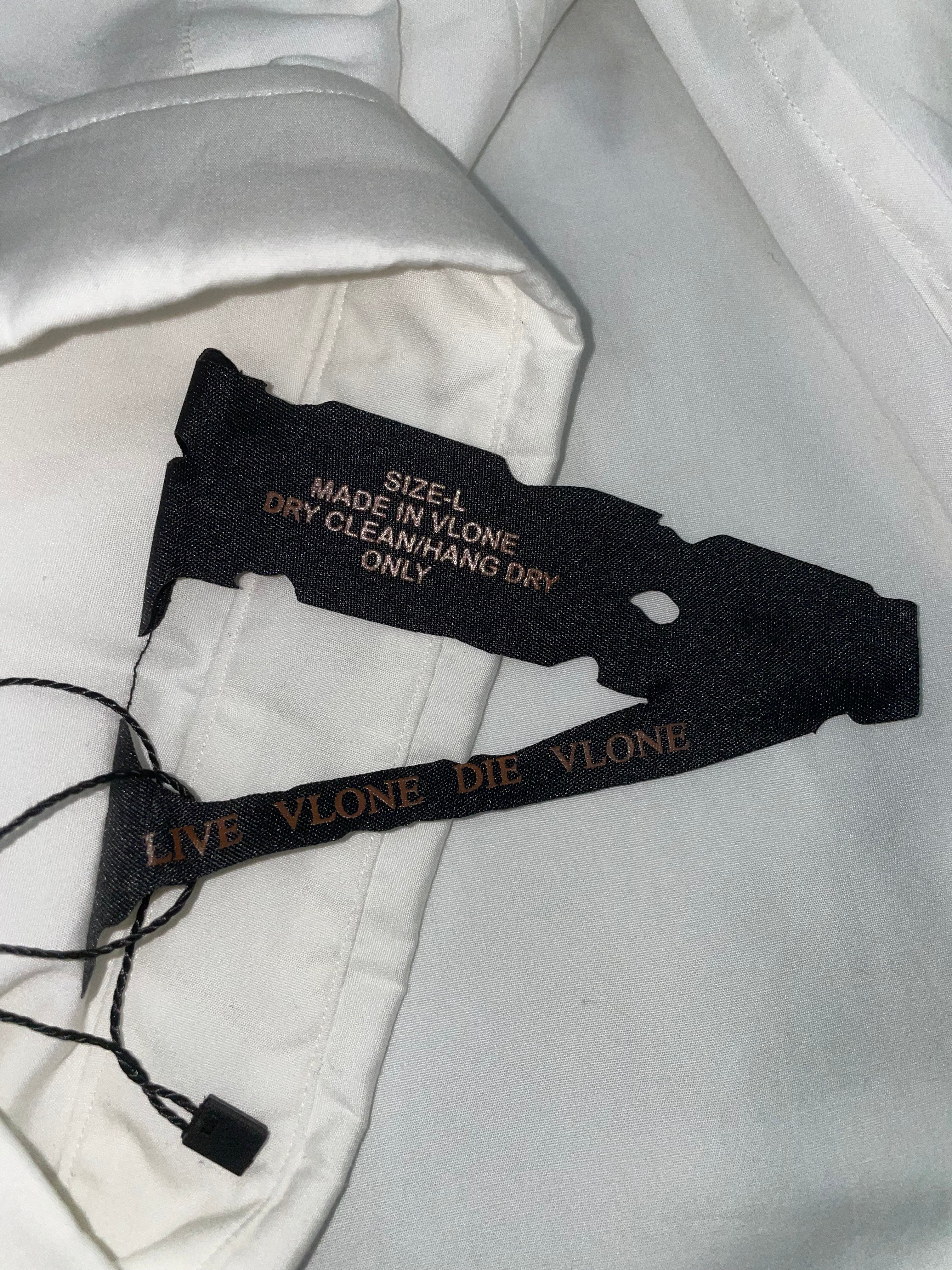 Vlone Button Up White Shirt