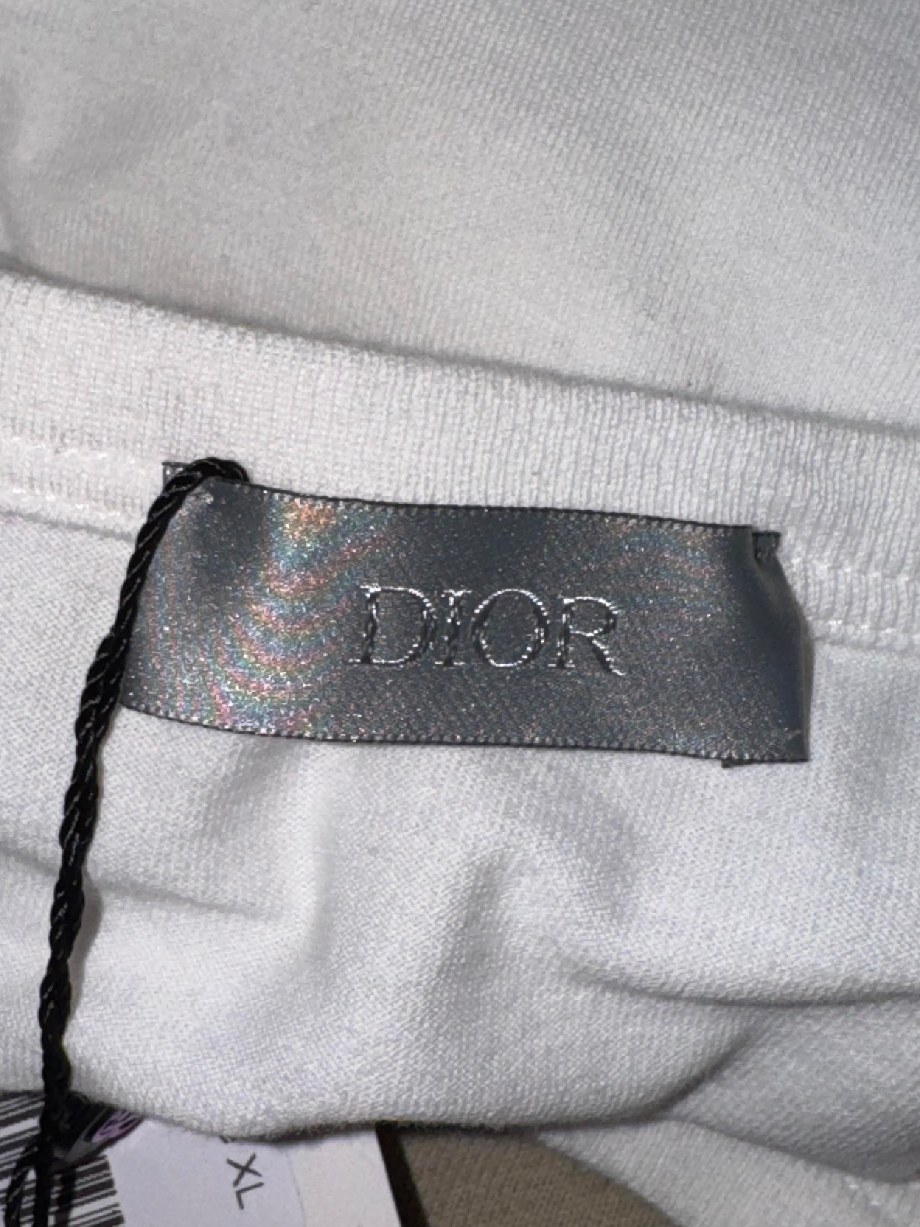Dior Stussy Embroidered Tee