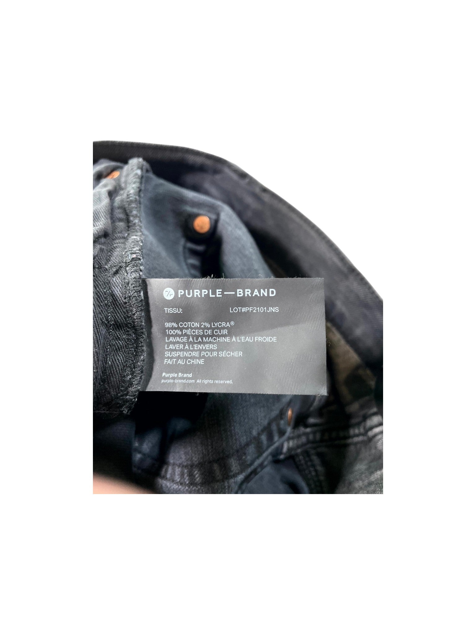Purple Brand Black Jeans