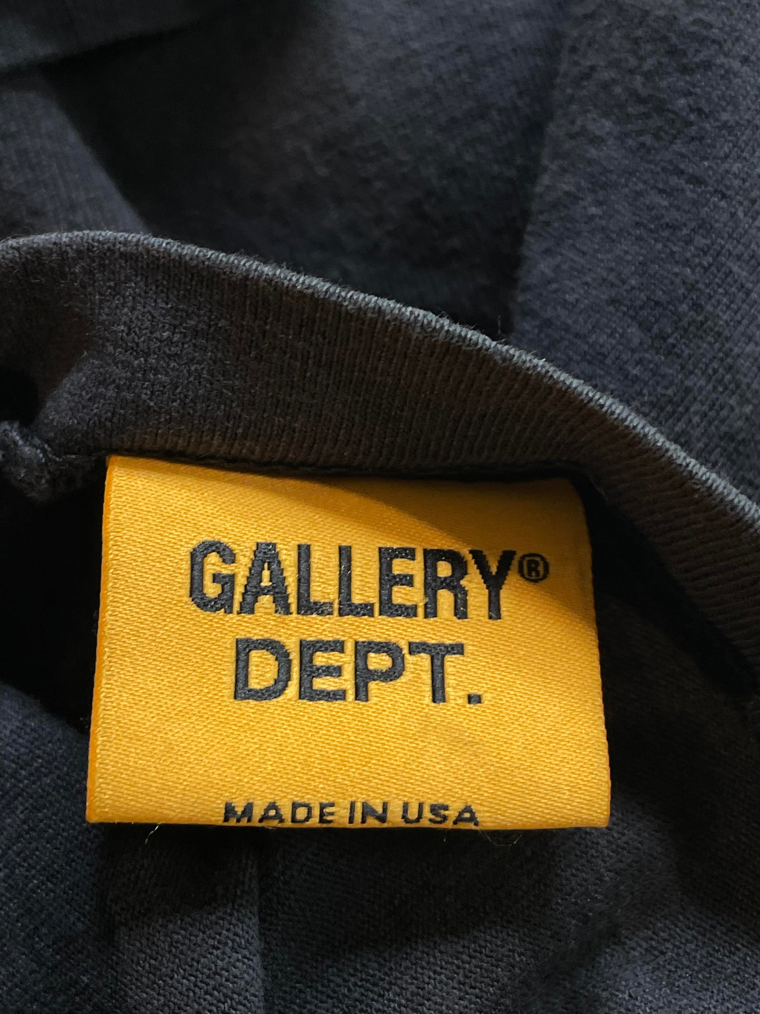 Gallery Dept. T-Shirt Navy Yellow French Logo