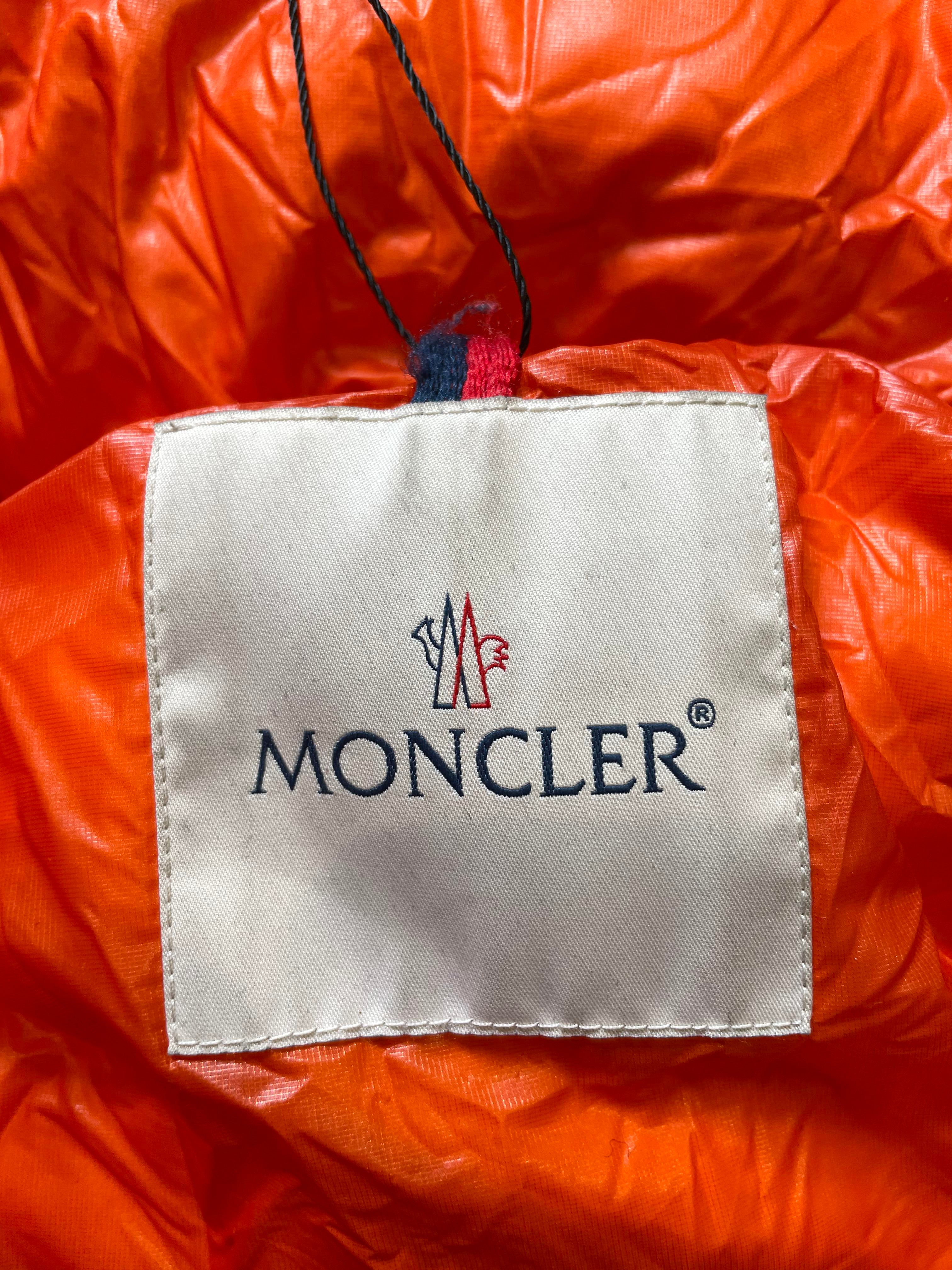 Moncler Orange Puffer Jacket-Vest