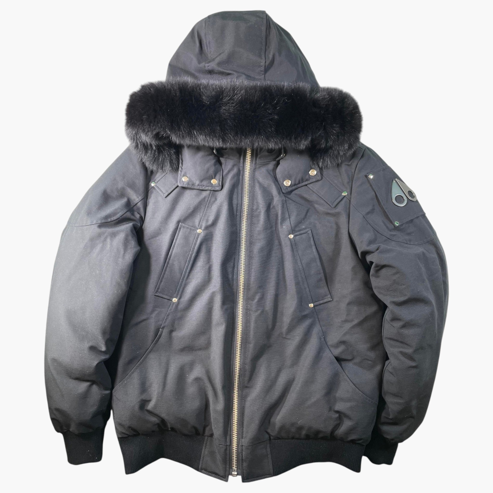 Moose Knuckles 3Q Black Black Fur Jacket