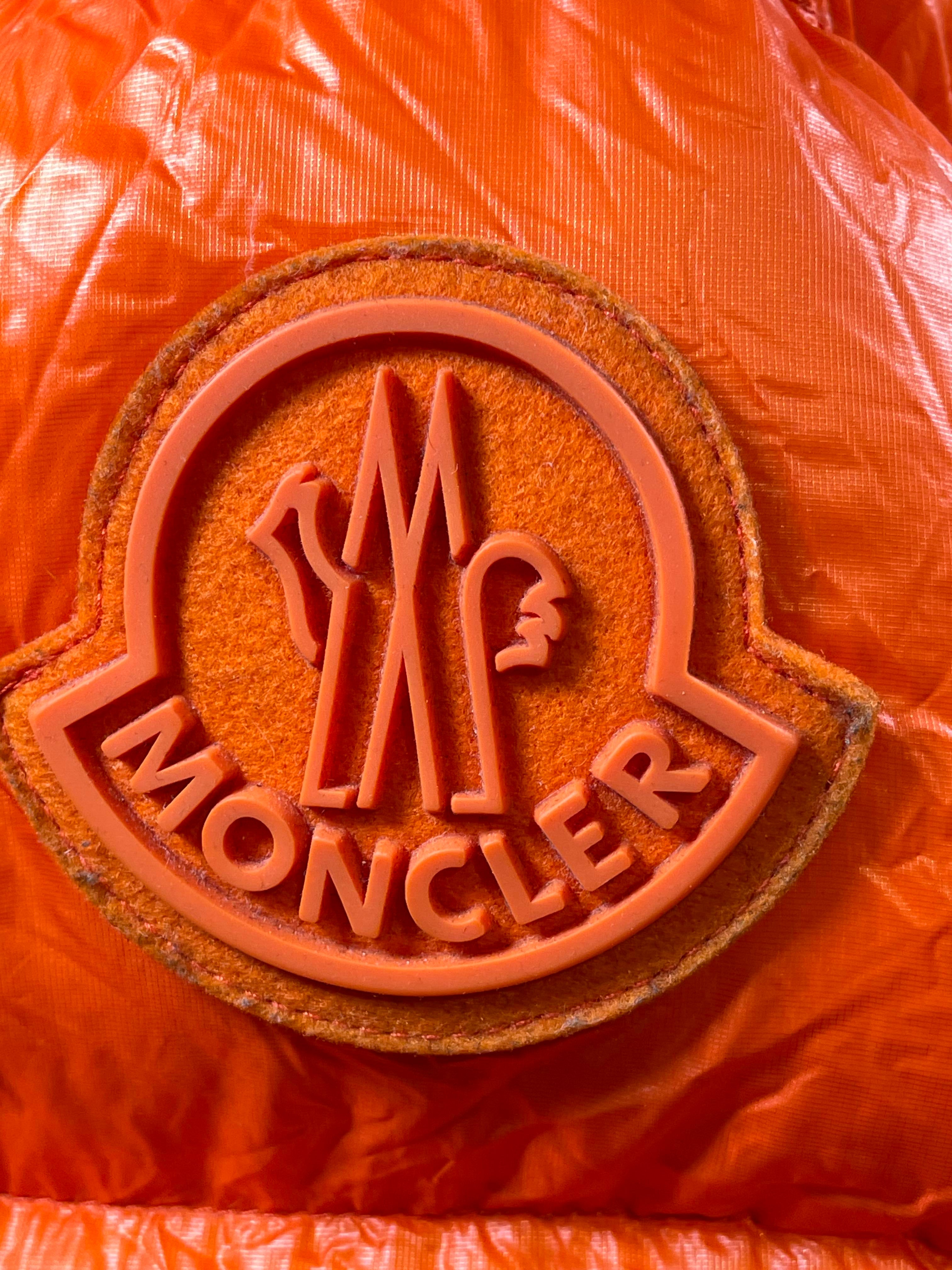 Moncler Orange Puffer Jacket-Vest