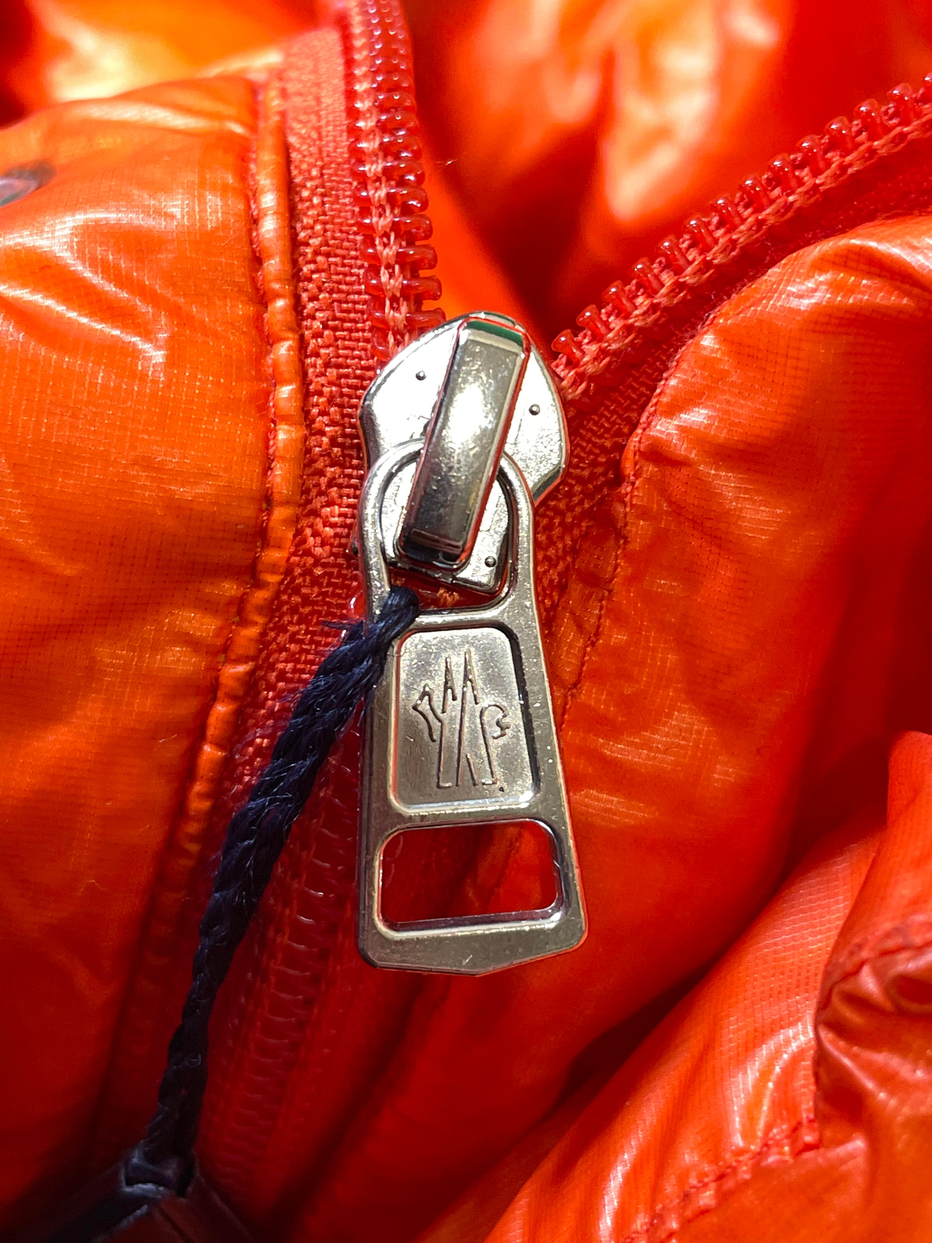 Moncler Orange Puffer Jacket-Vest