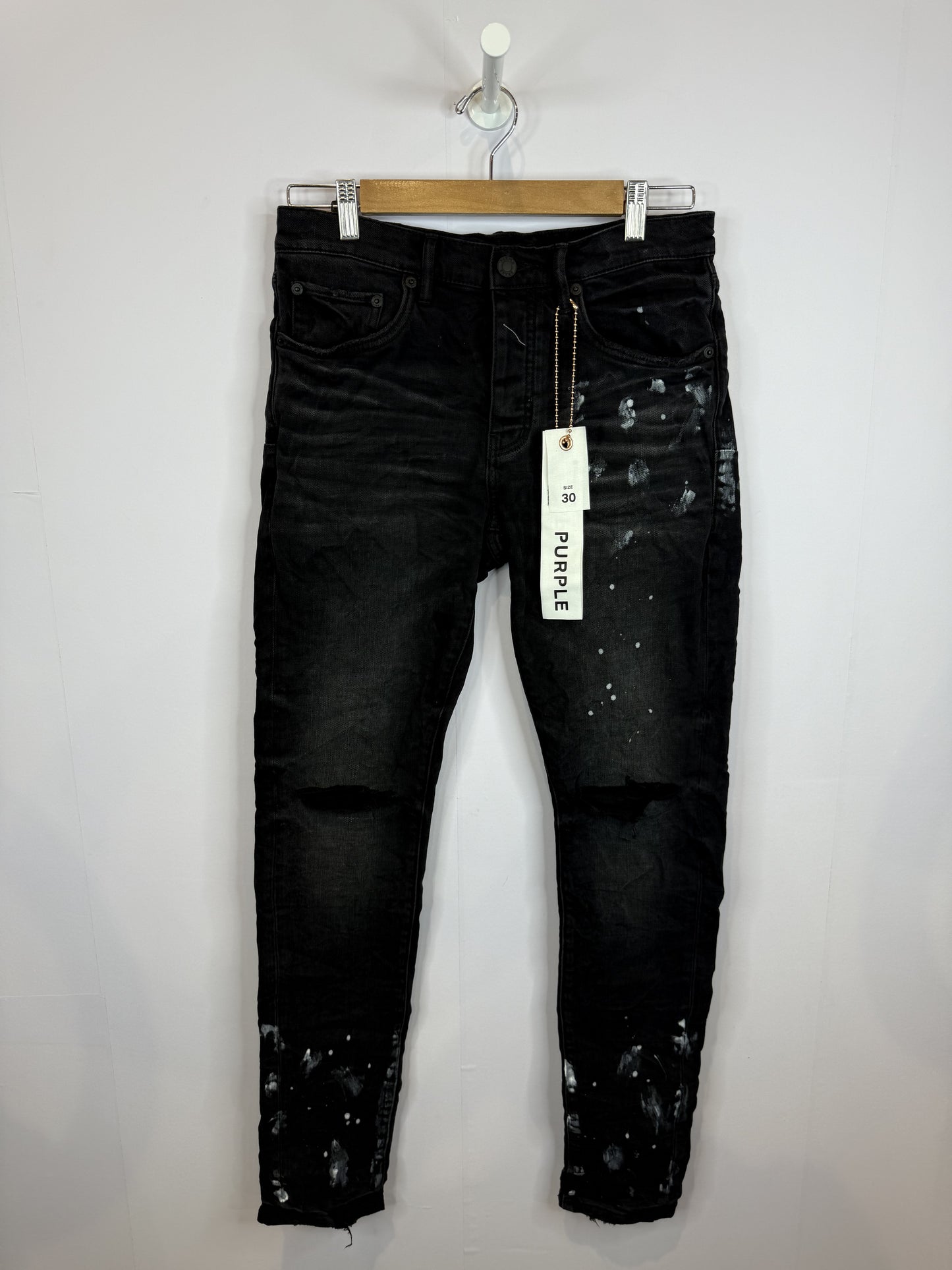Purple Brand Black Resin Knee Slit