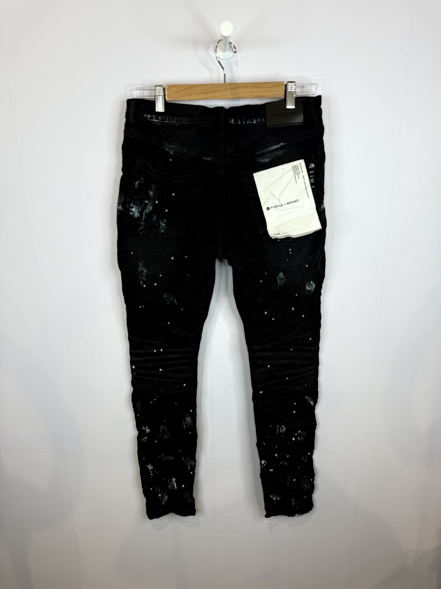 Purple Brand Black Resin Knee Slit
