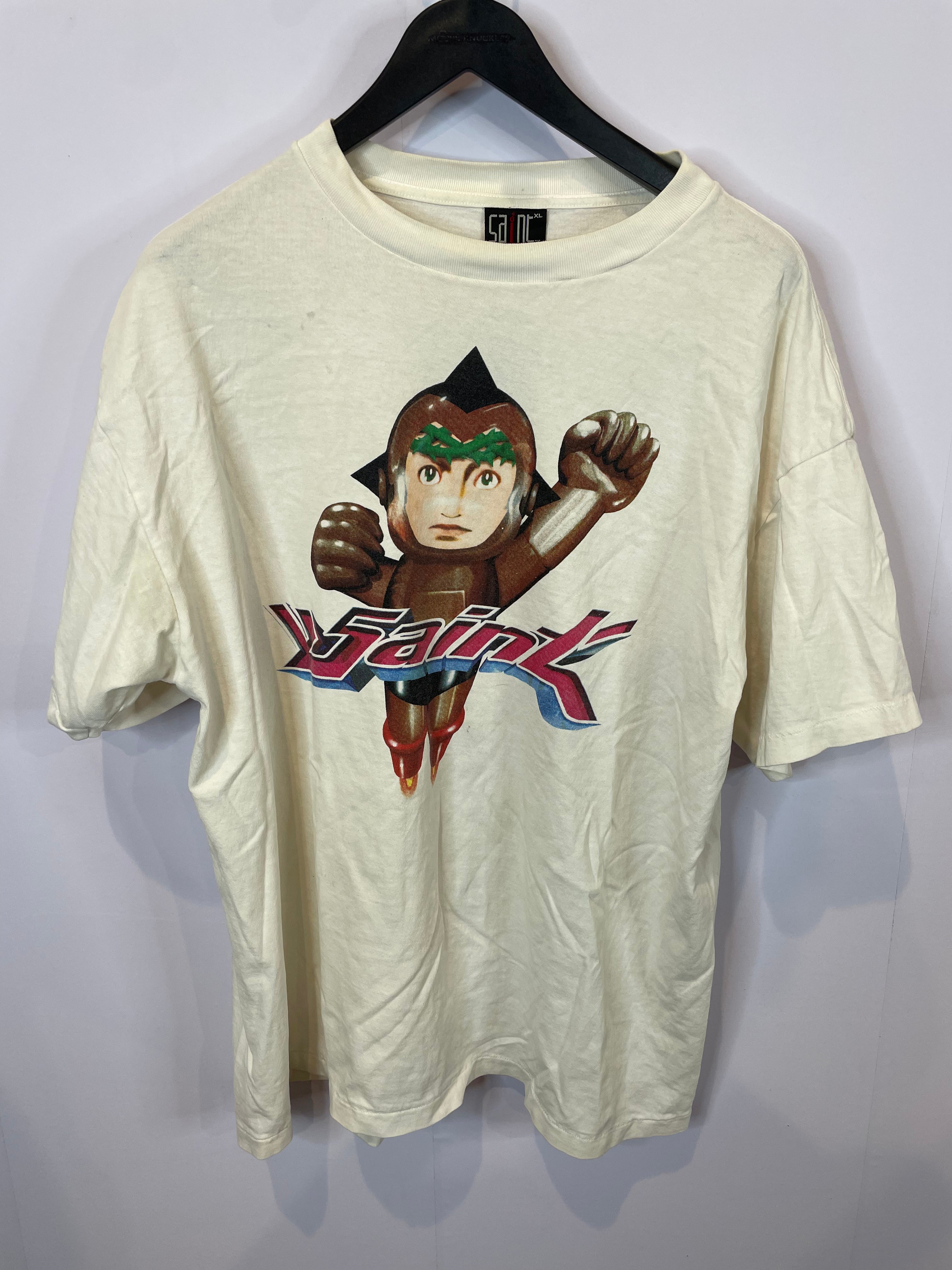 BAPE Zip Shark Tee White Multi Camo Used Large
