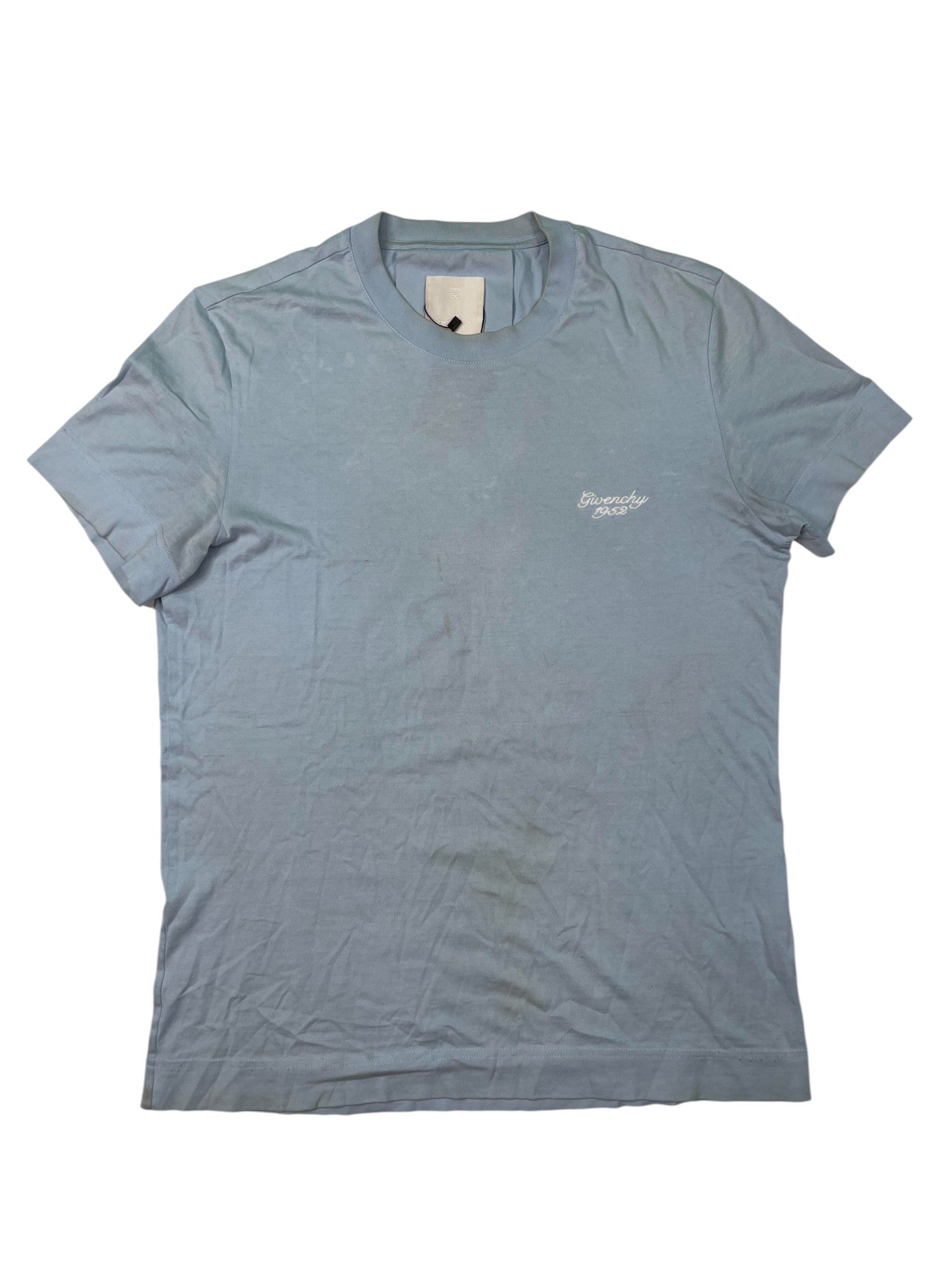 Givenchy Script Logo Baby Blue Tee