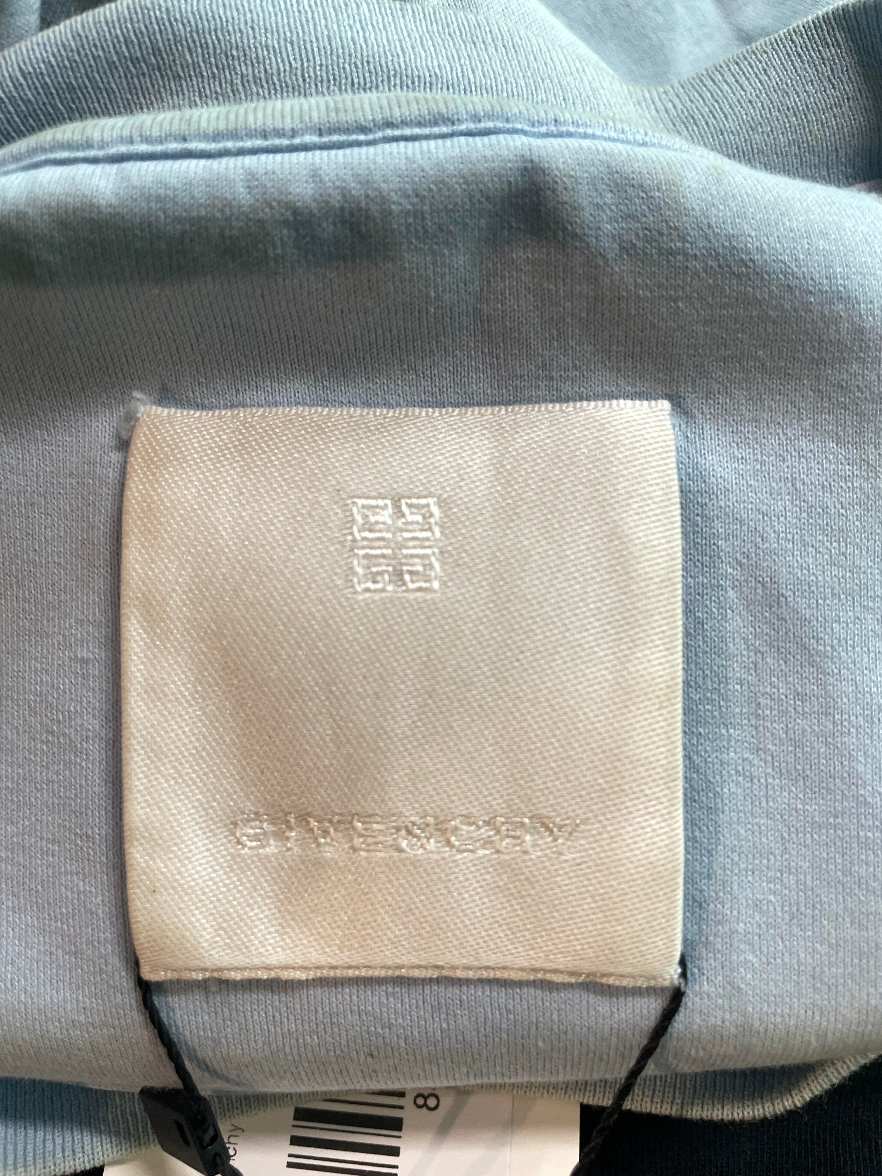 Givenchy Script Logo Baby Blue Tee