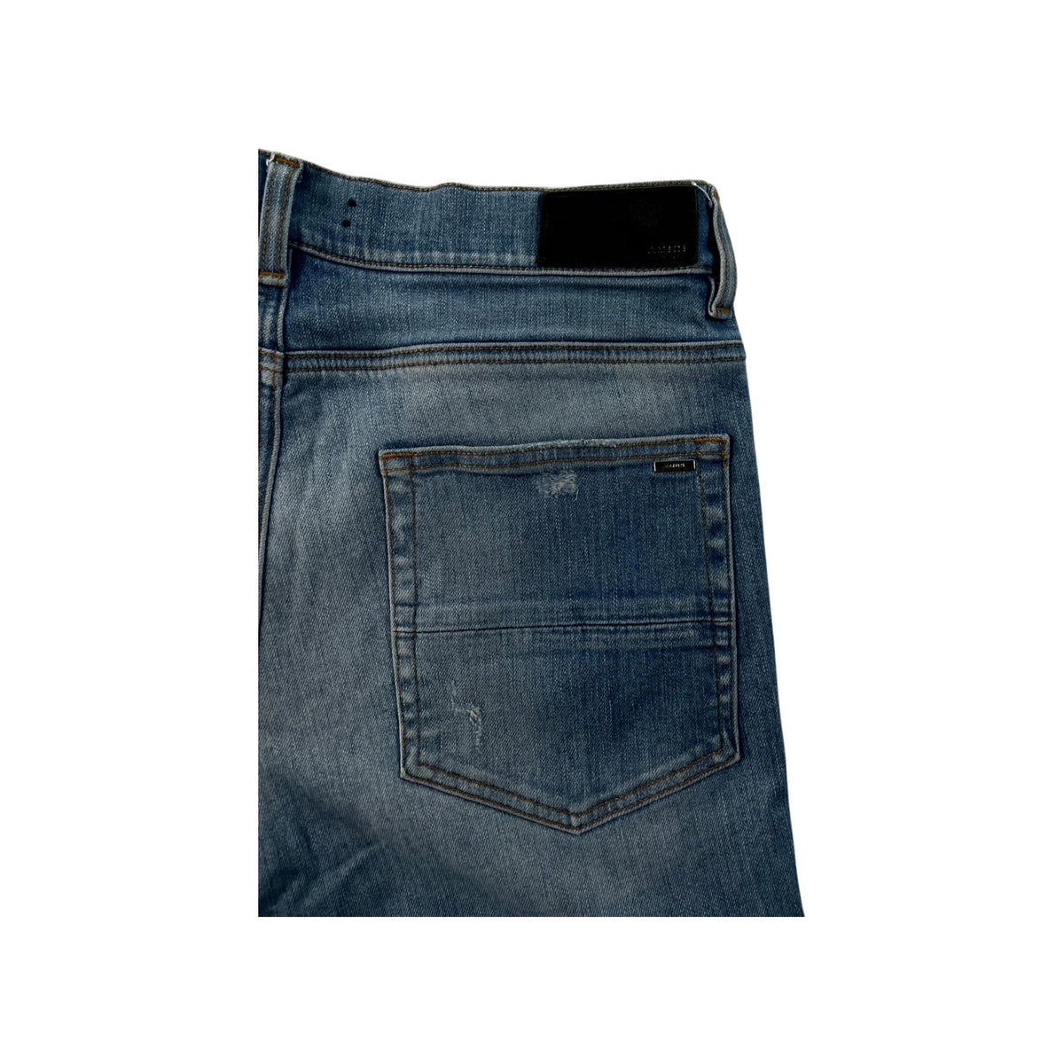 Amiri "MX1" Aloha Patch Light Wash Jeans