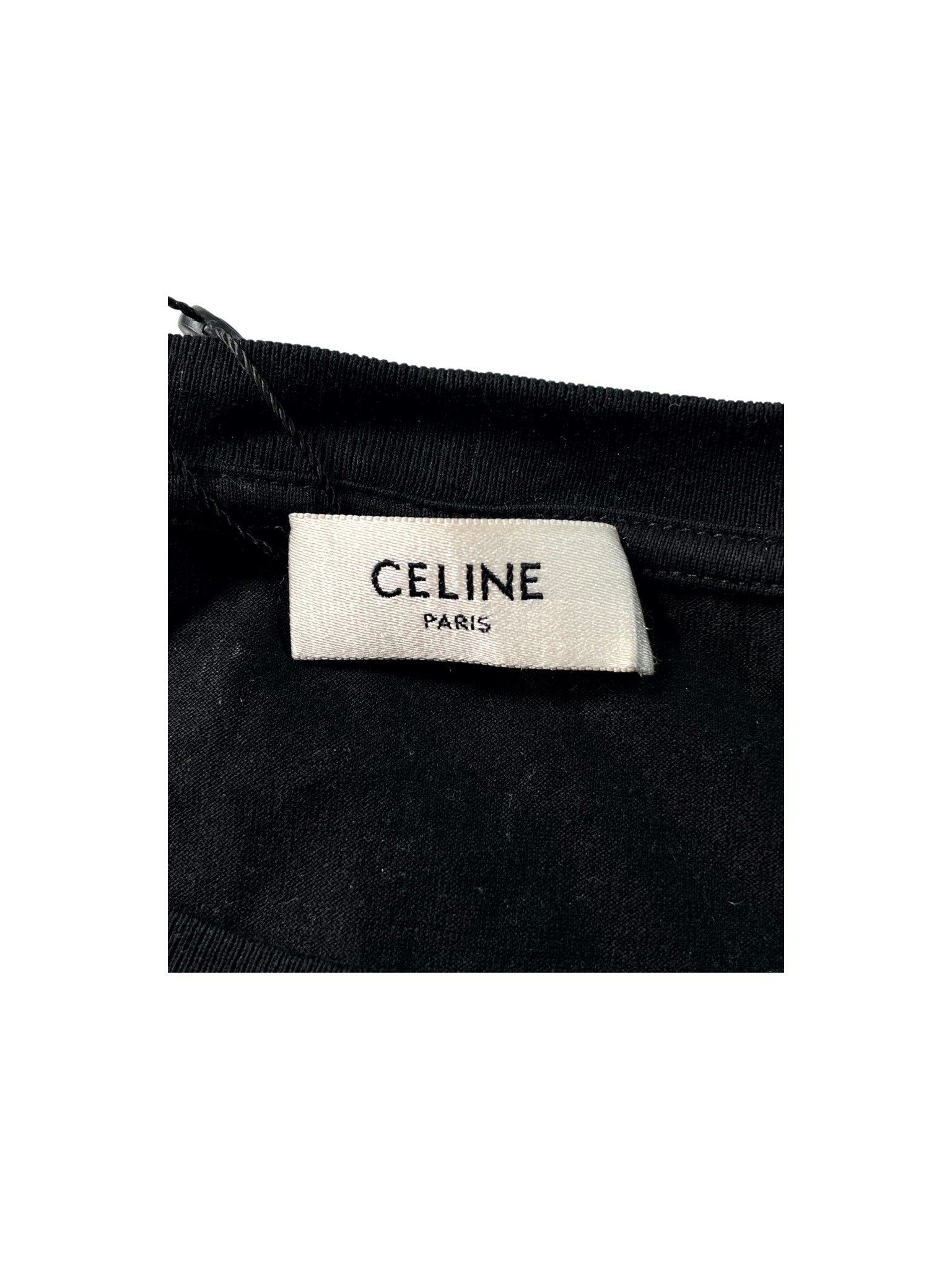 Celine "CC Logo" Black Tee