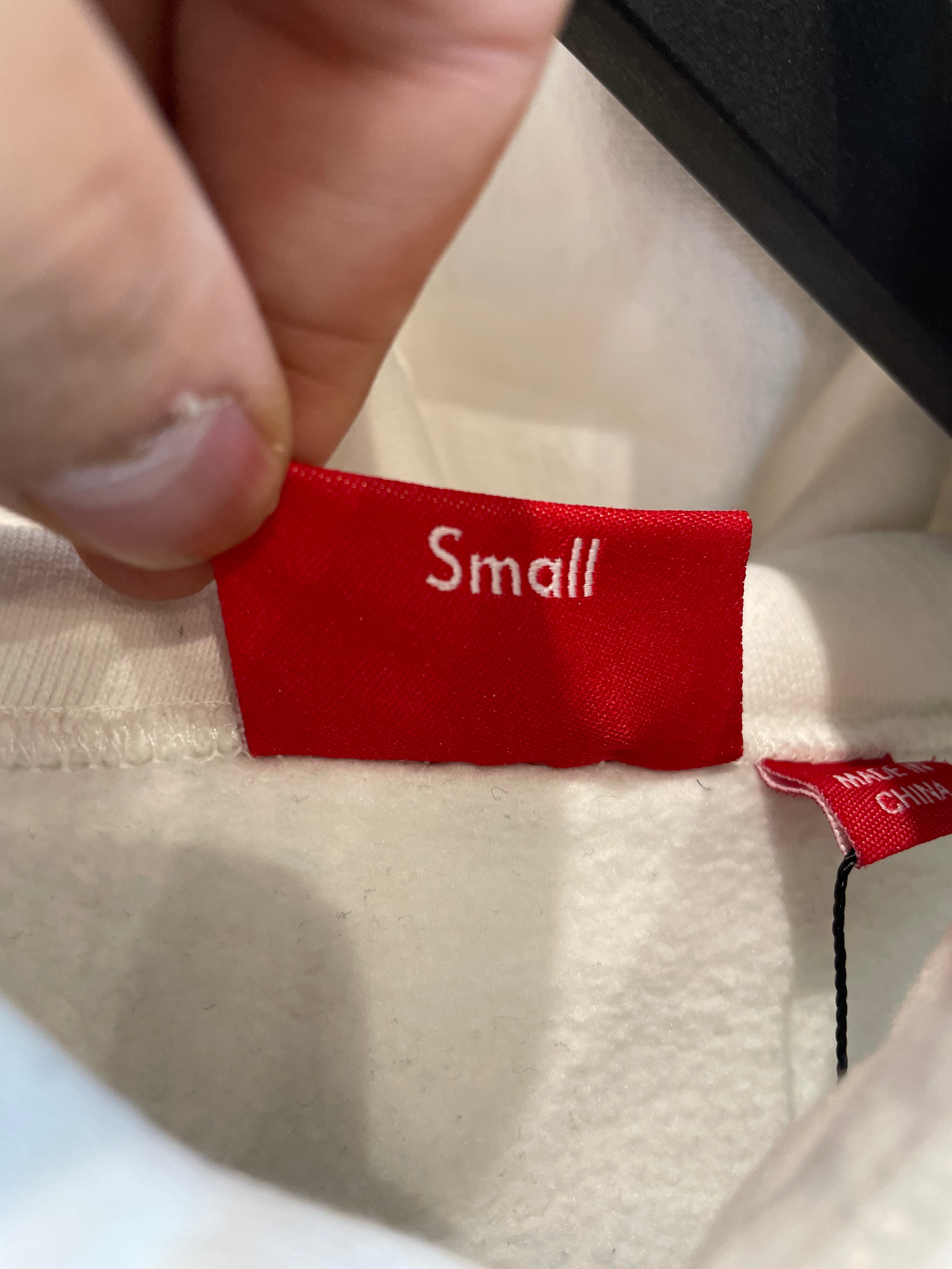 Supreme Team Hoodie White Blue Used Small