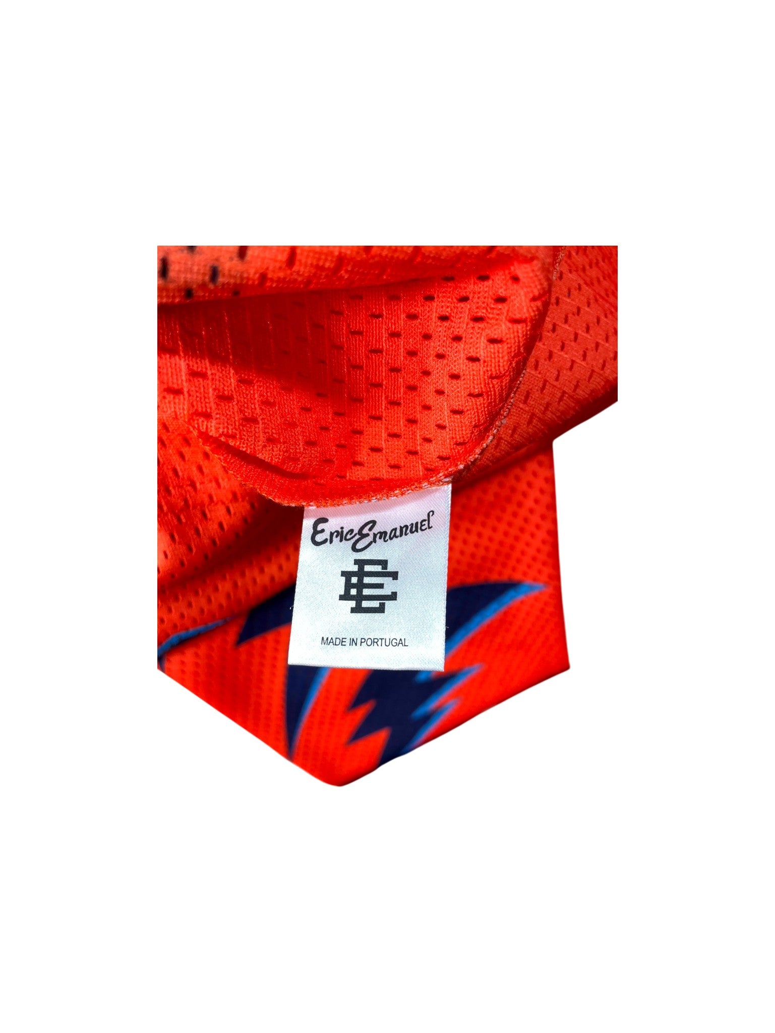 Eric Emanuel Sport Long Sleeve Orange & Navy Jersey