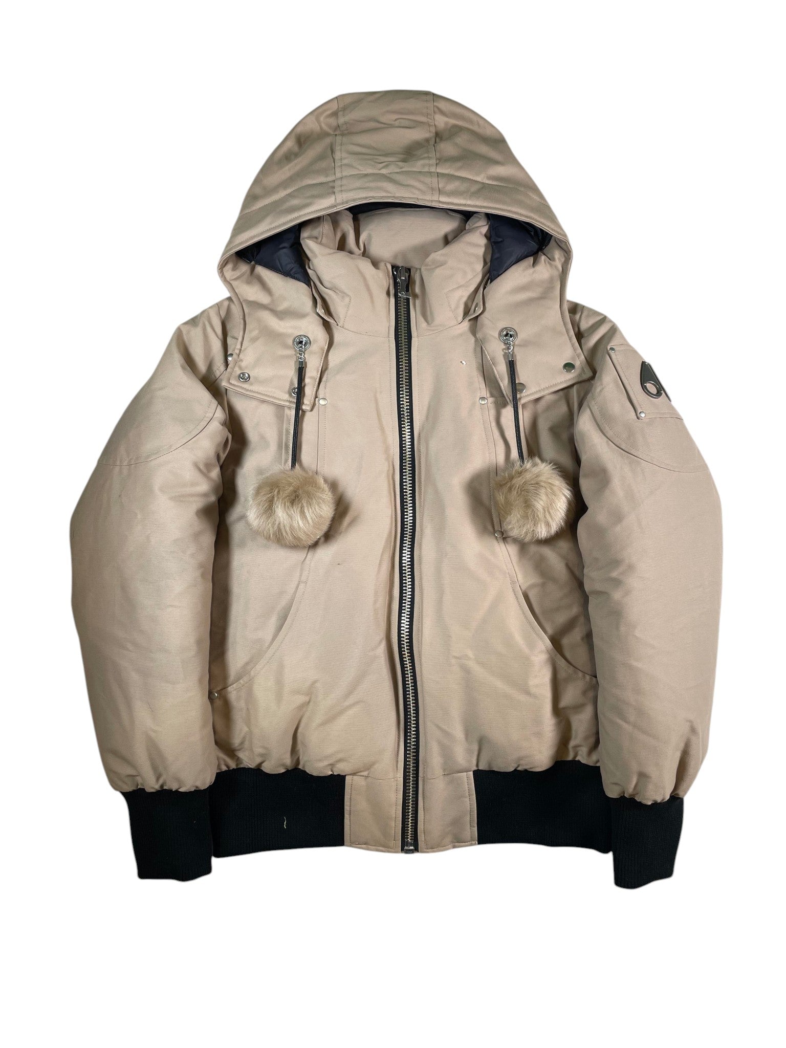 Moose Knuckles Tan Bomber Jacket