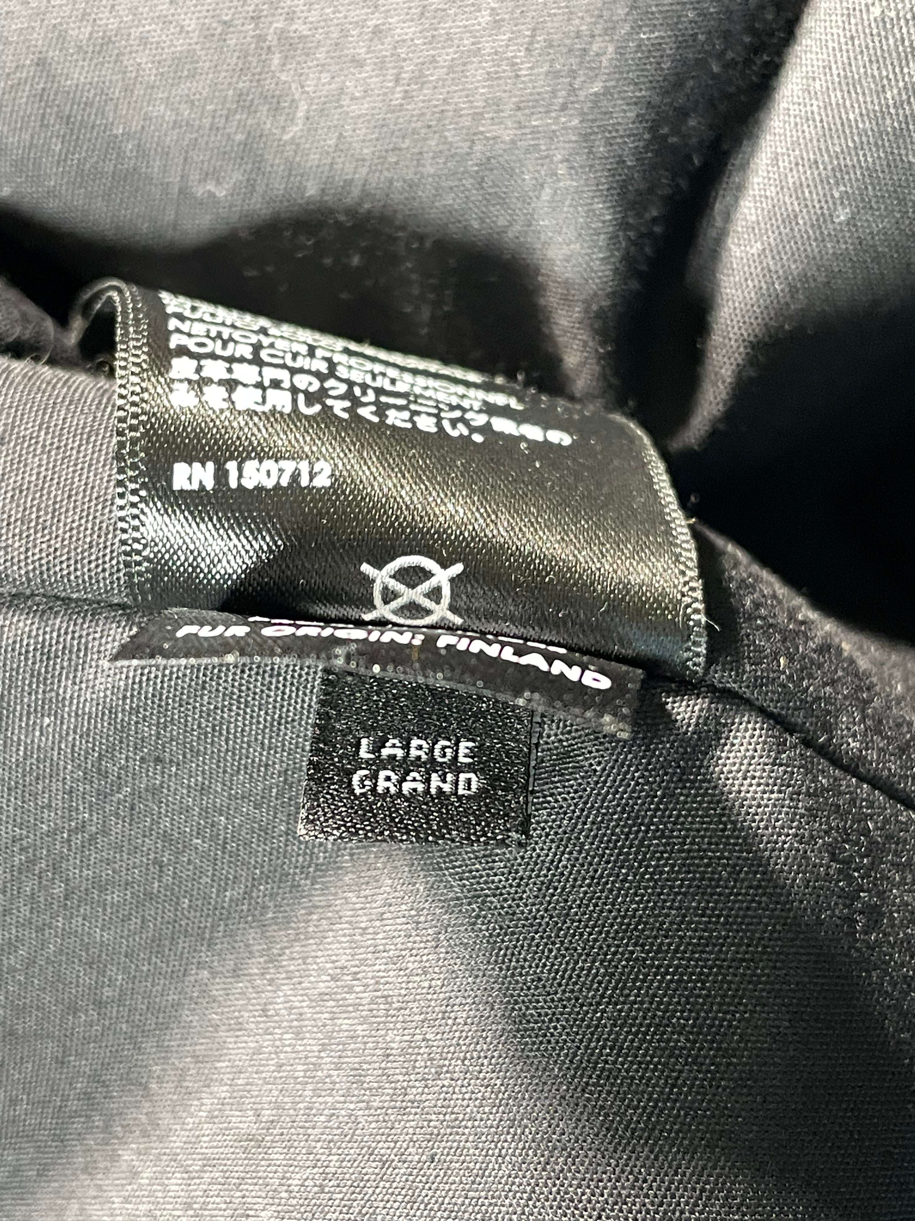 Amiri Core Logo Black Fur Puffer Jacket