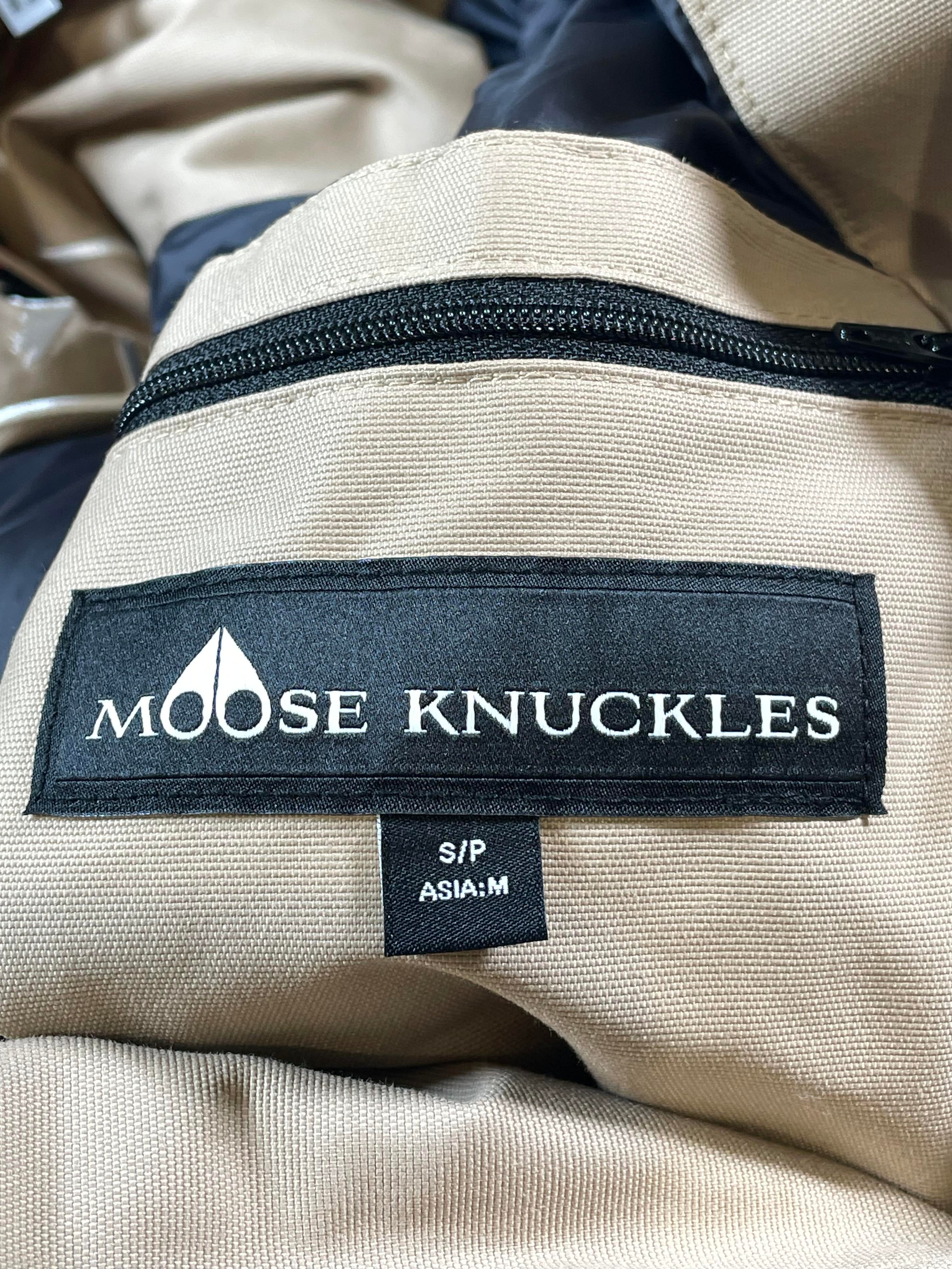 Moose Knuckles Tan Bomber Jacket
