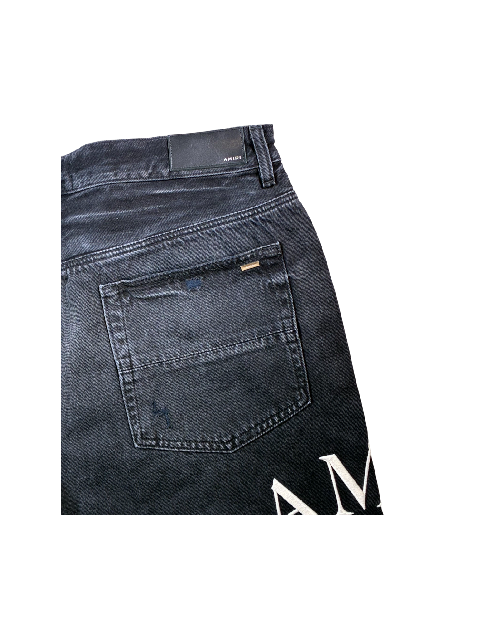 Amiri Varsity Slim Black Jeans