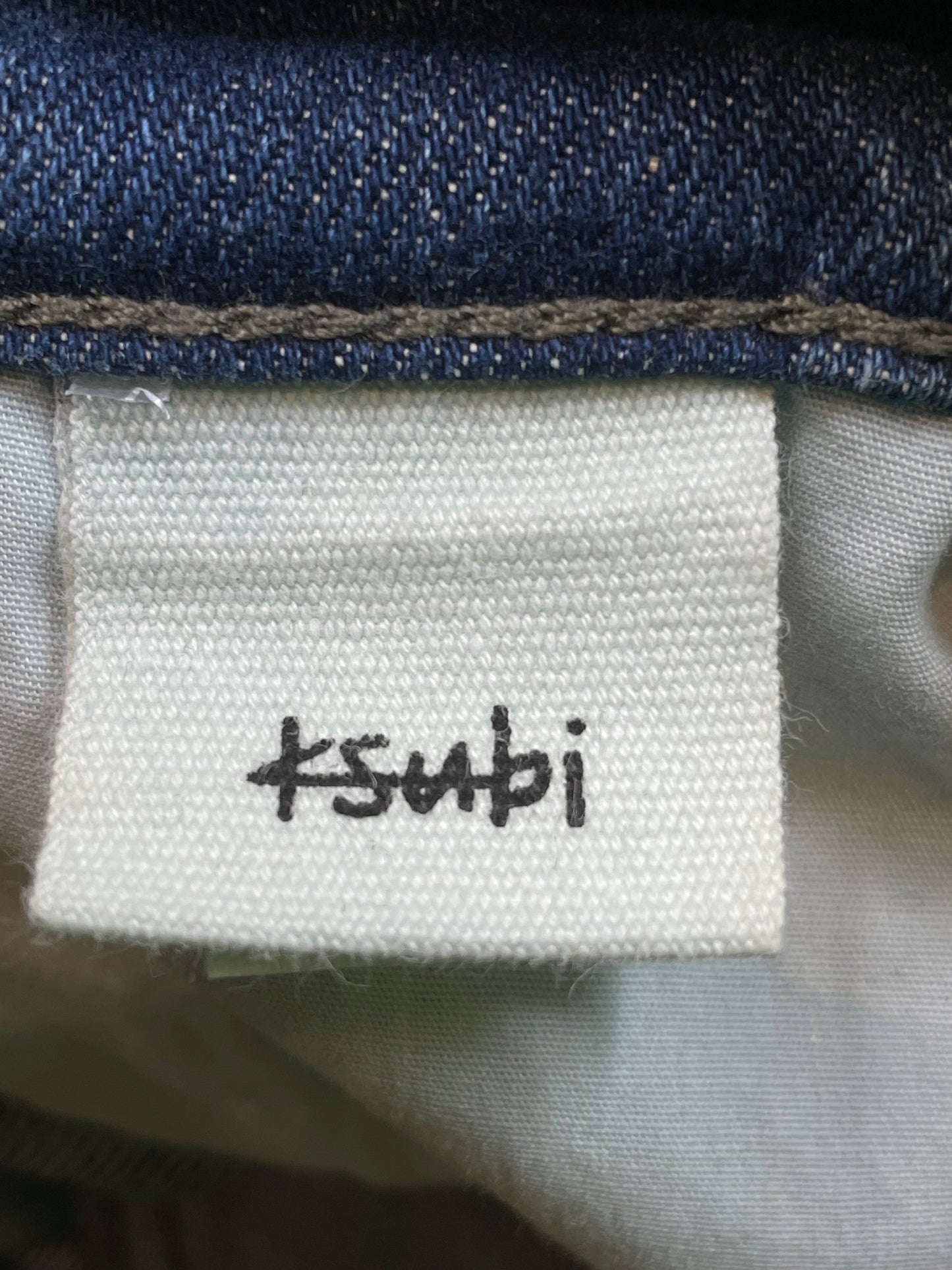 Ksubi Dark Wash Writing Blue Jeans