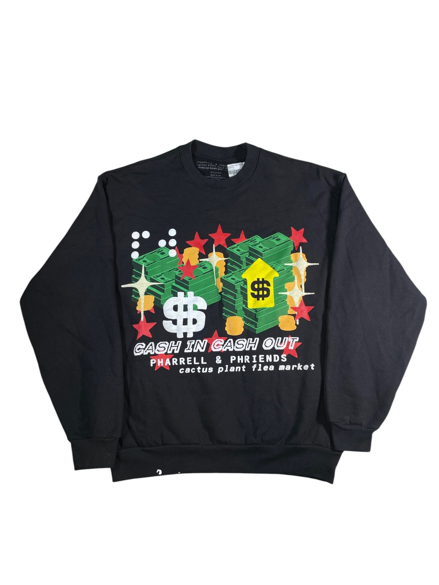 CPFM Cash In Cash Out Black Crewneck