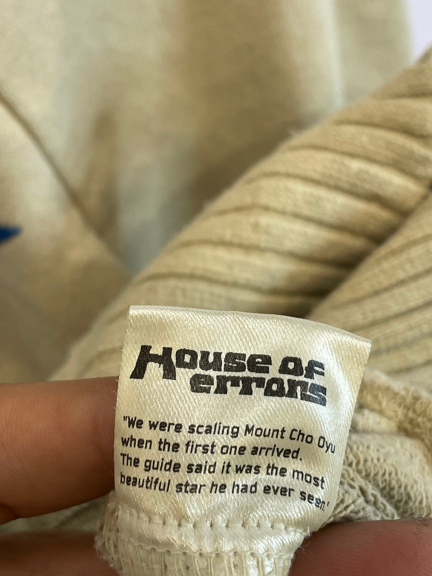 House Of Errors Eye Hoodie Cream Multi New Medium
