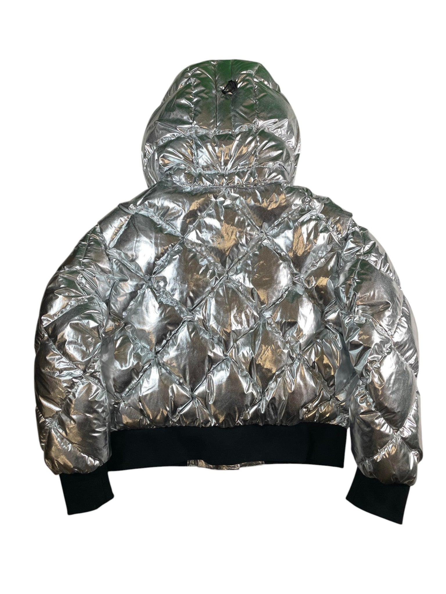 Moose Knuckles Silver Bomber Jacket