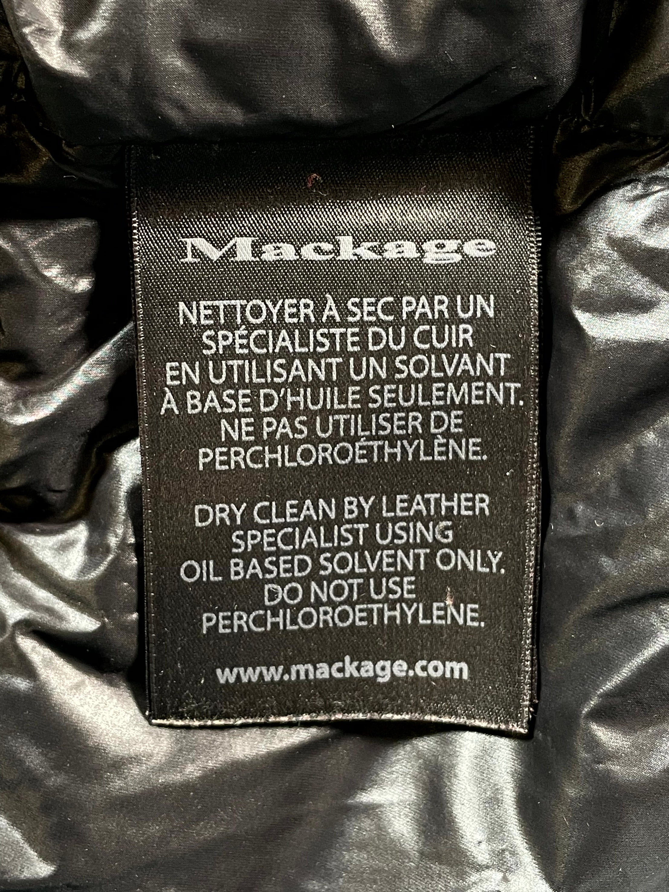 Mackage Puffer Women's Cropped Bomber Black Jacket